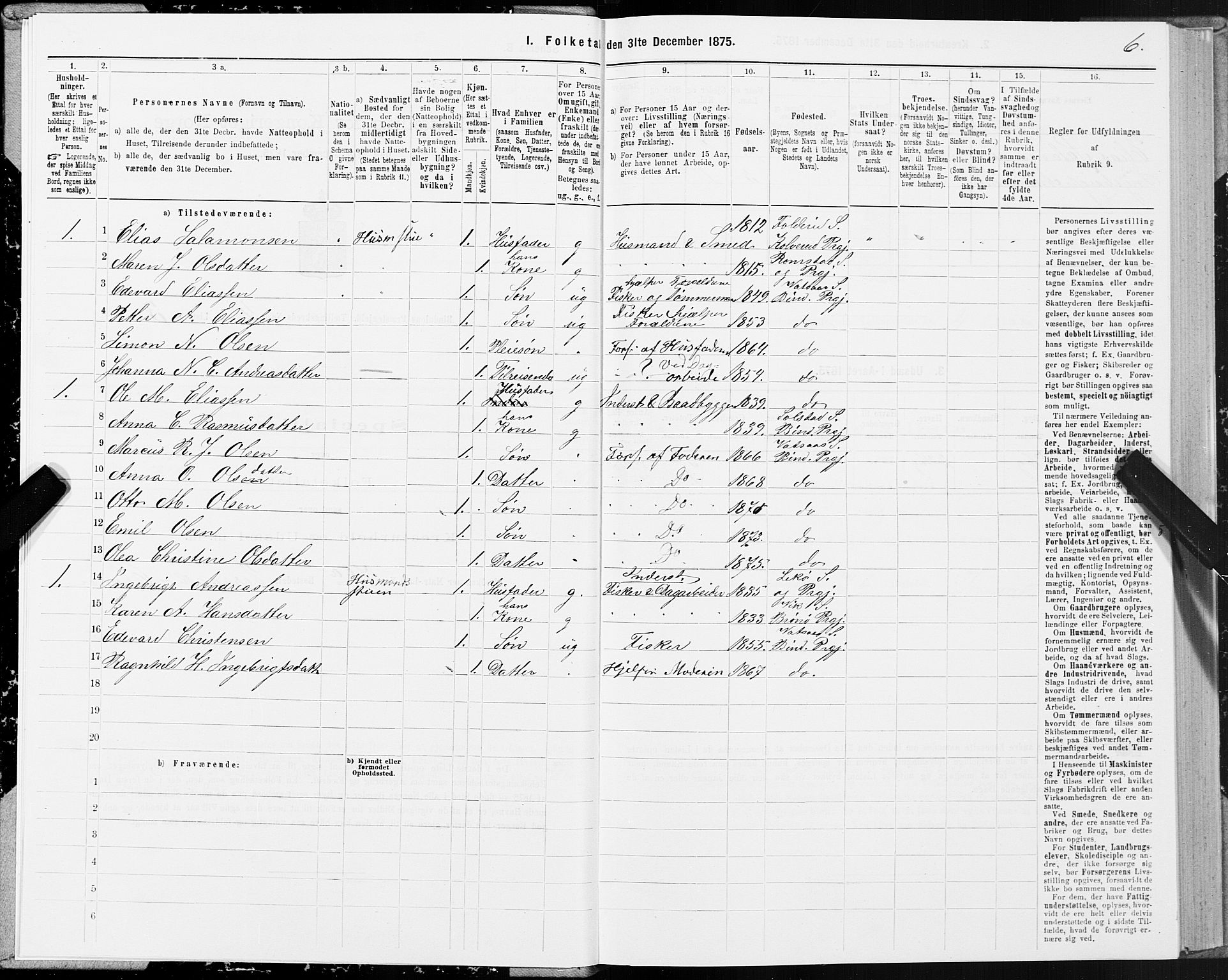 SAT, 1875 census for 1811P Bindal, 1875, p. 2006
