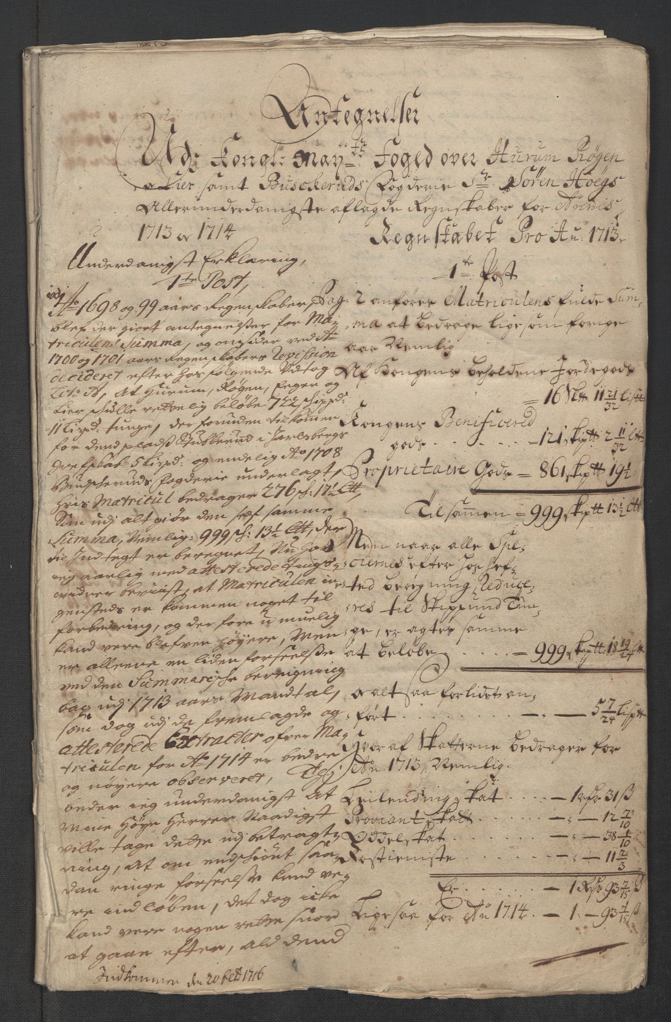 Rentekammeret inntil 1814, Reviderte regnskaper, Fogderegnskap, RA/EA-4092/R31/L1709: Fogderegnskap Hurum, Røyken, Eiker, Lier og Buskerud, 1714, p. 145
