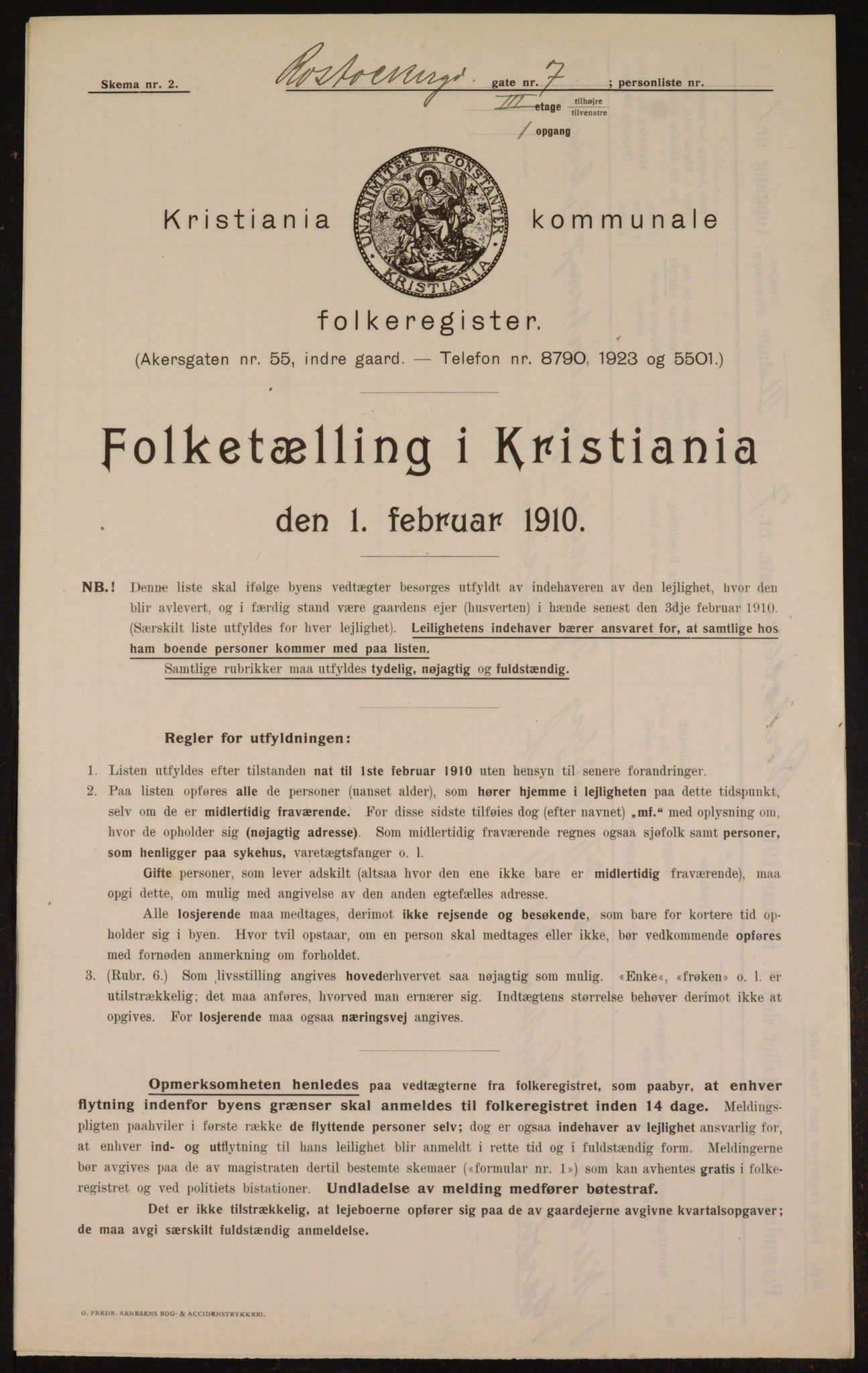 OBA, Municipal Census 1910 for Kristiania, 1910, p. 80872