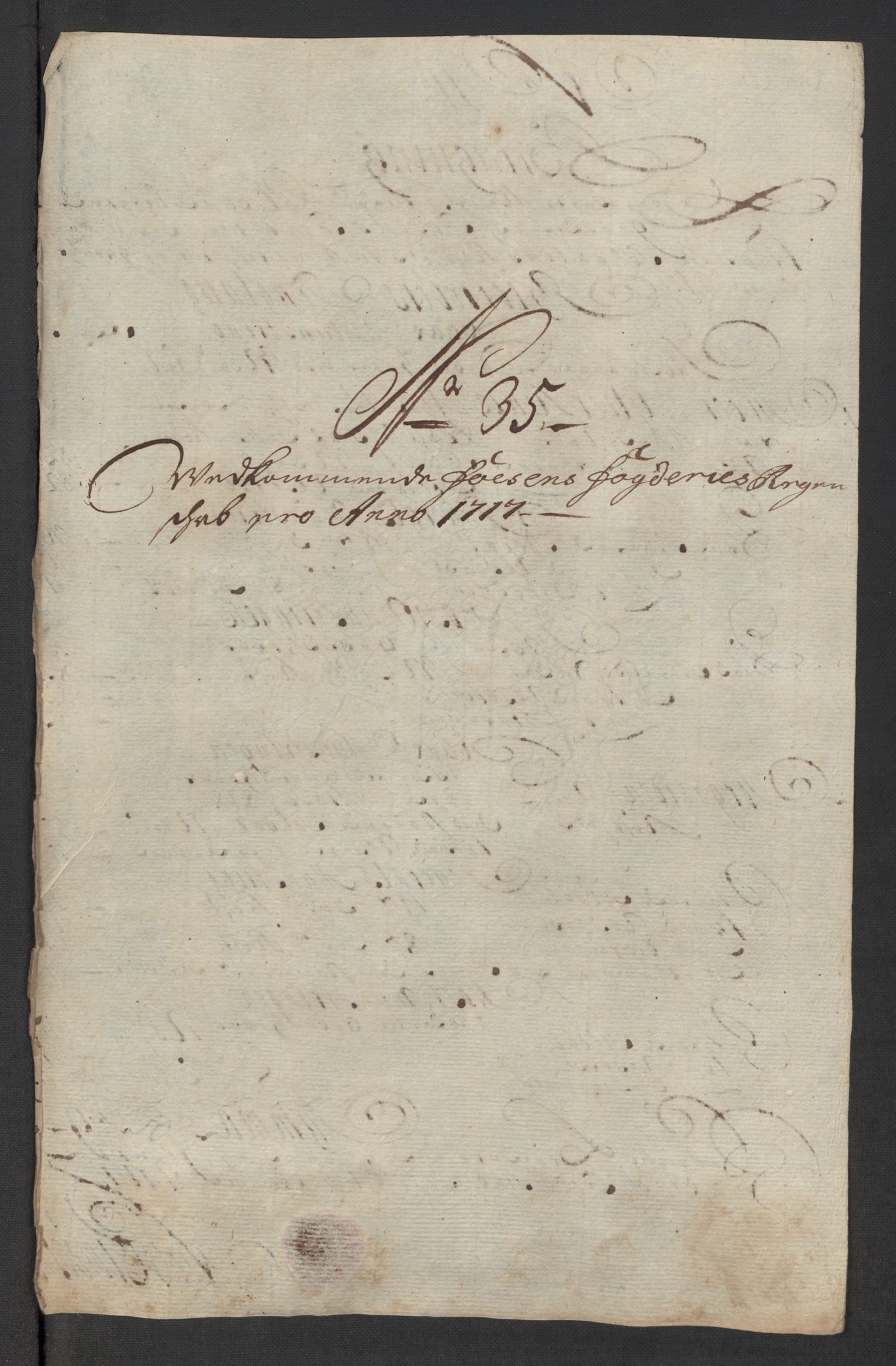 Rentekammeret inntil 1814, Reviderte regnskaper, Fogderegnskap, RA/EA-4092/R57/L3865: Fogderegnskap Fosen, 1717, p. 226