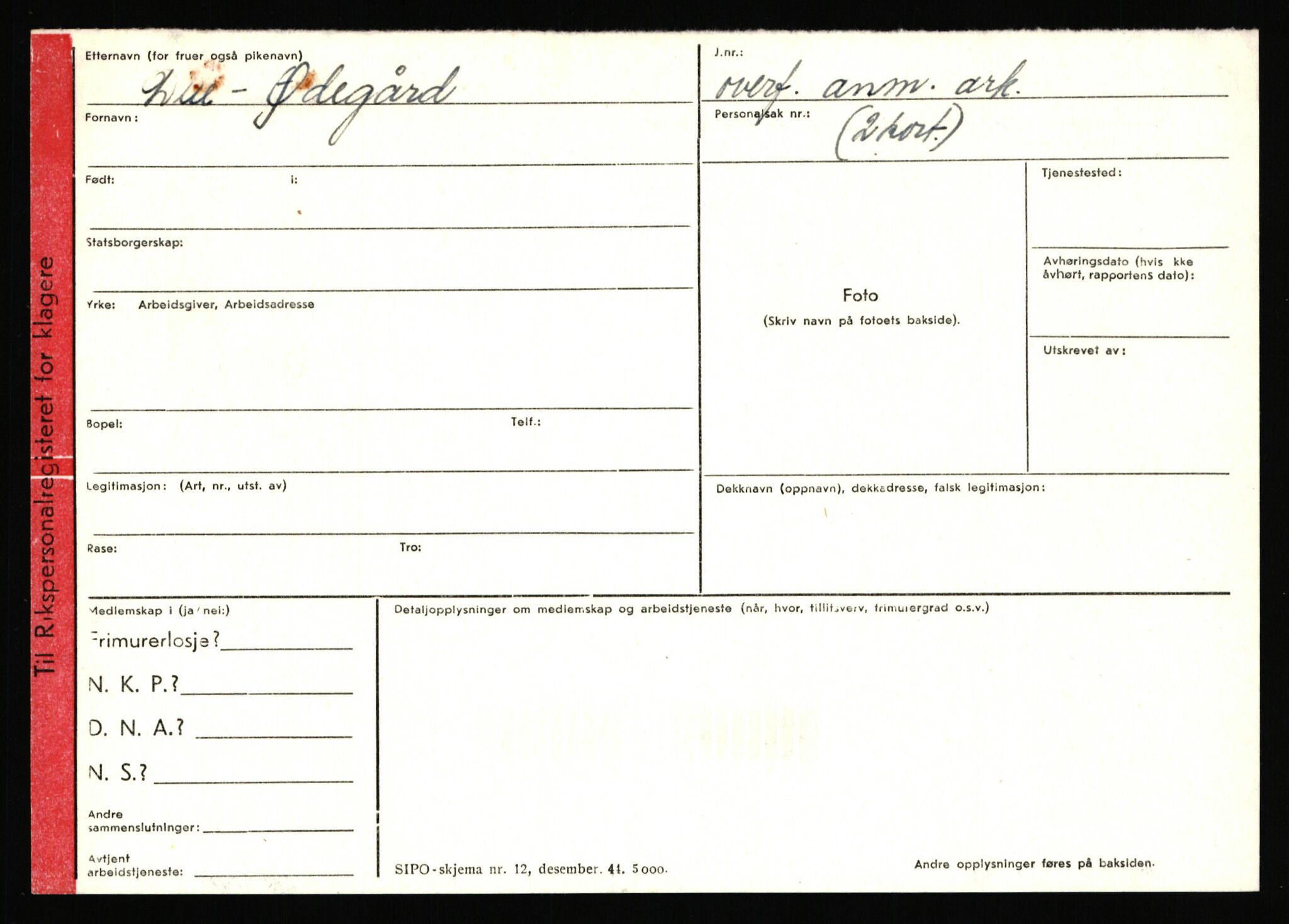 Statspolitiet - Hovedkontoret / Osloavdelingen, AV/RA-S-1329/C/Ca/L0016: Uberg - Øystese, 1943-1945, p. 3359