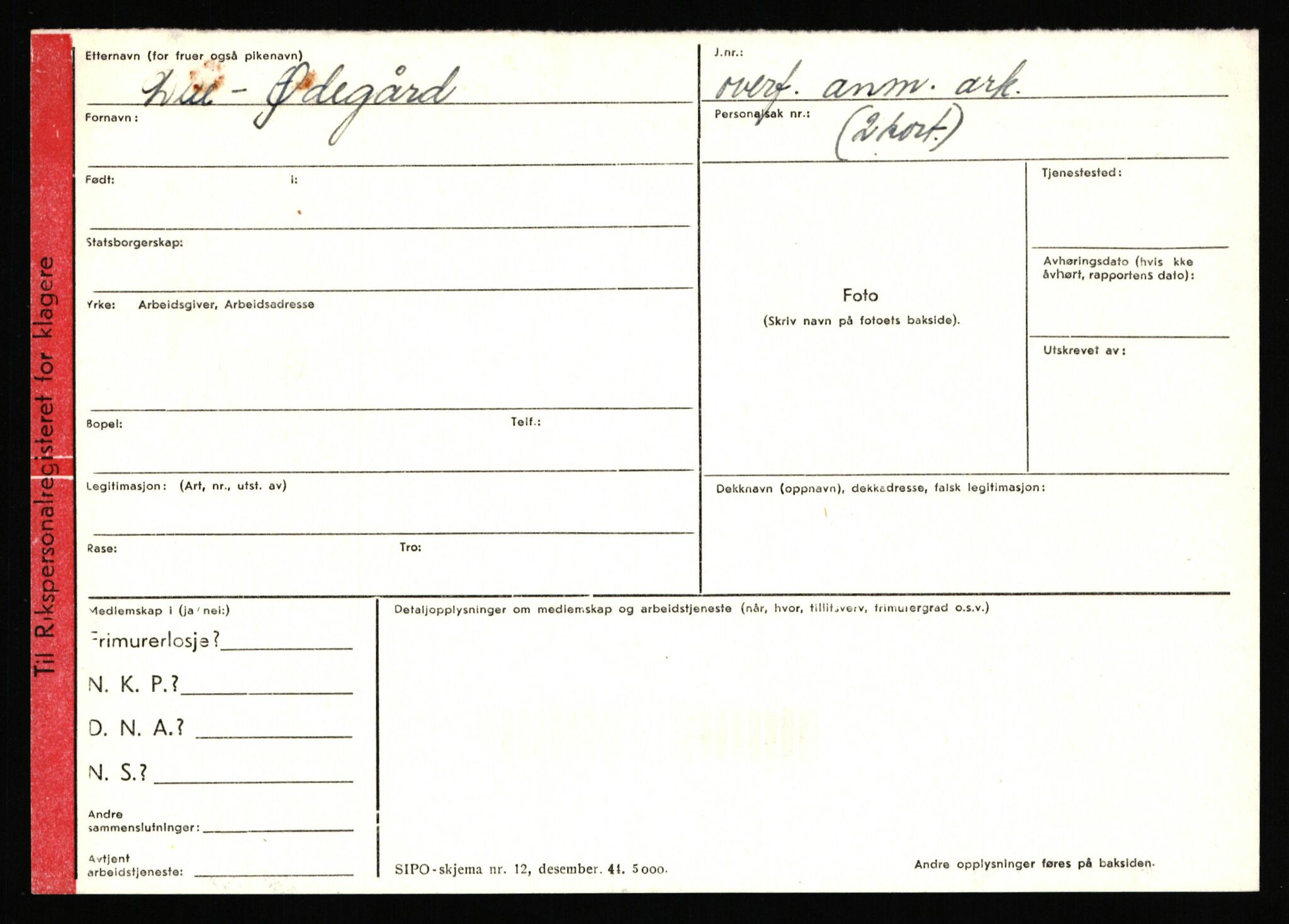 Statspolitiet - Hovedkontoret / Osloavdelingen, AV/RA-S-1329/C/Ca/L0016: Uberg - Øystese, 1943-1945, p. 3359