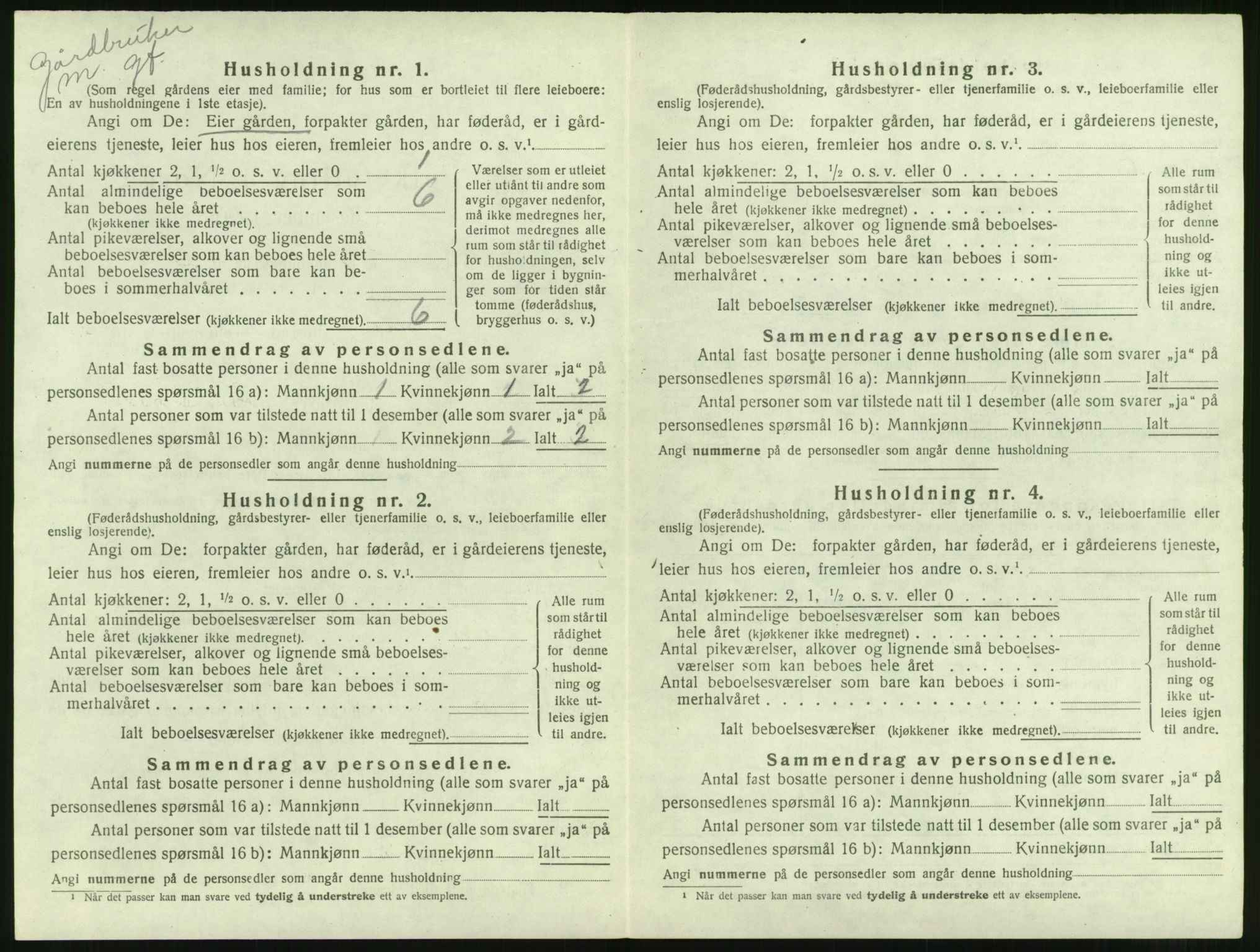 SAT, 1920 census for Frei, 1920, p. 126