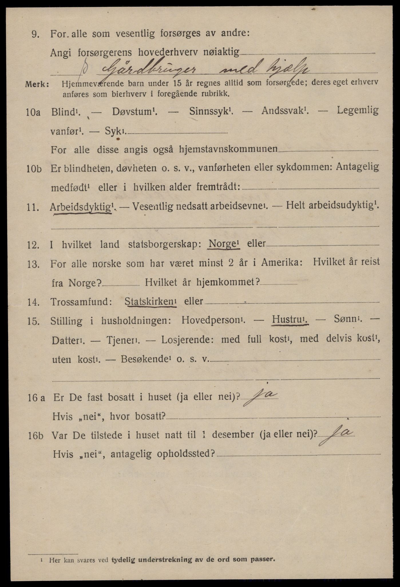 SAT, 1920 census for Stemshaug, 1920, p. 659