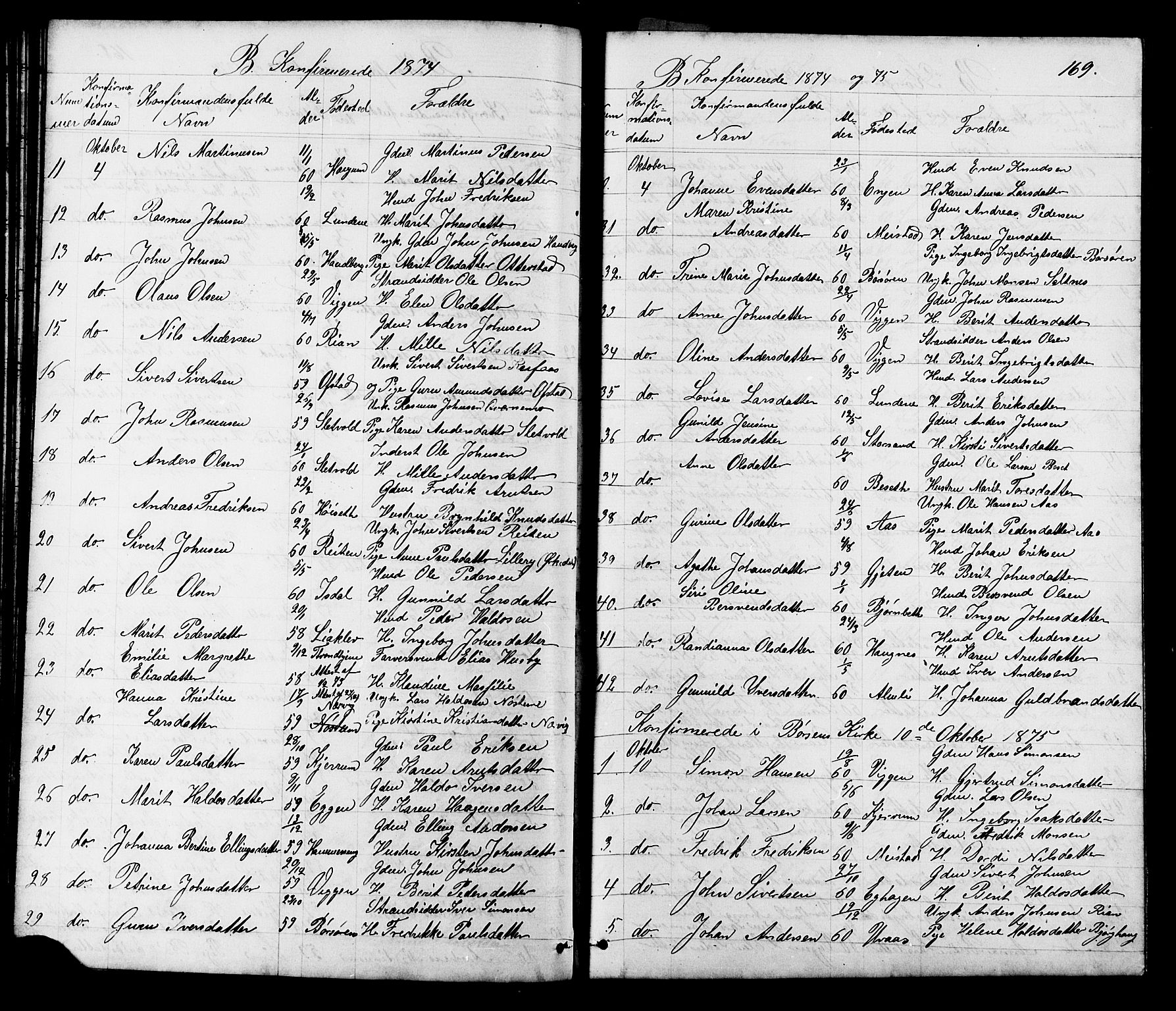 Ministerialprotokoller, klokkerbøker og fødselsregistre - Sør-Trøndelag, SAT/A-1456/665/L0777: Parish register (copy) no. 665C02, 1867-1915, p. 169