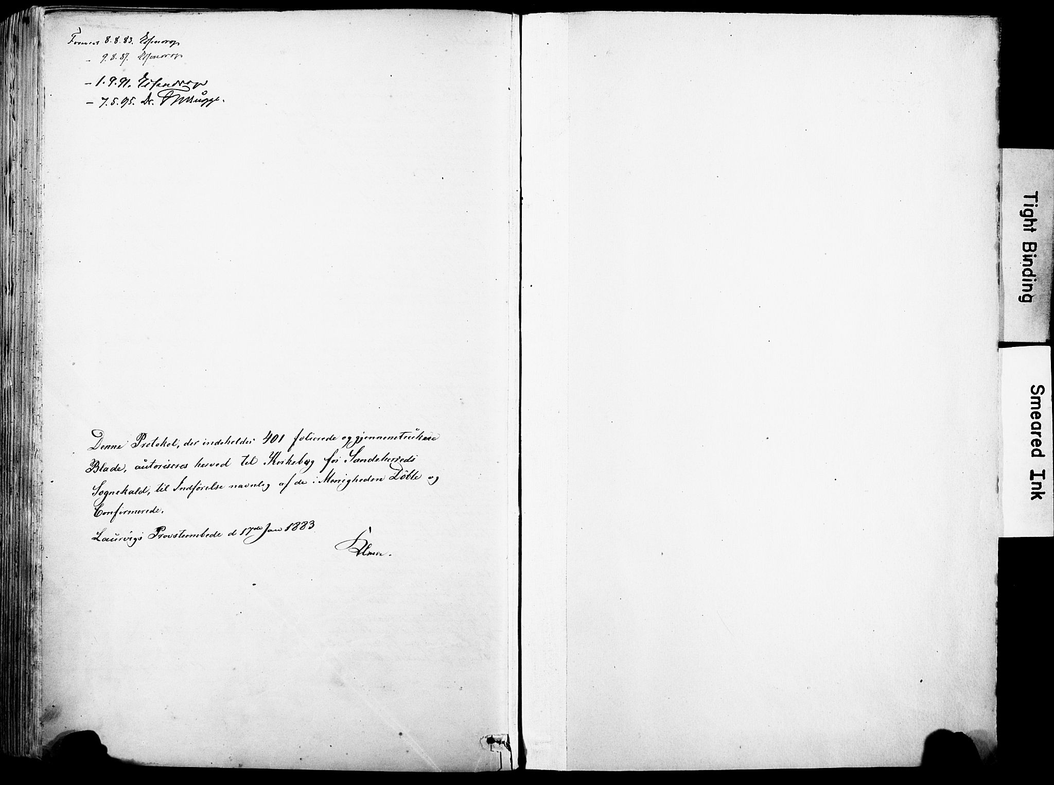 Sandar kirkebøker, AV/SAKO-A-243/F/Fa/L0012: Parish register (official) no. 12, 1883-1895