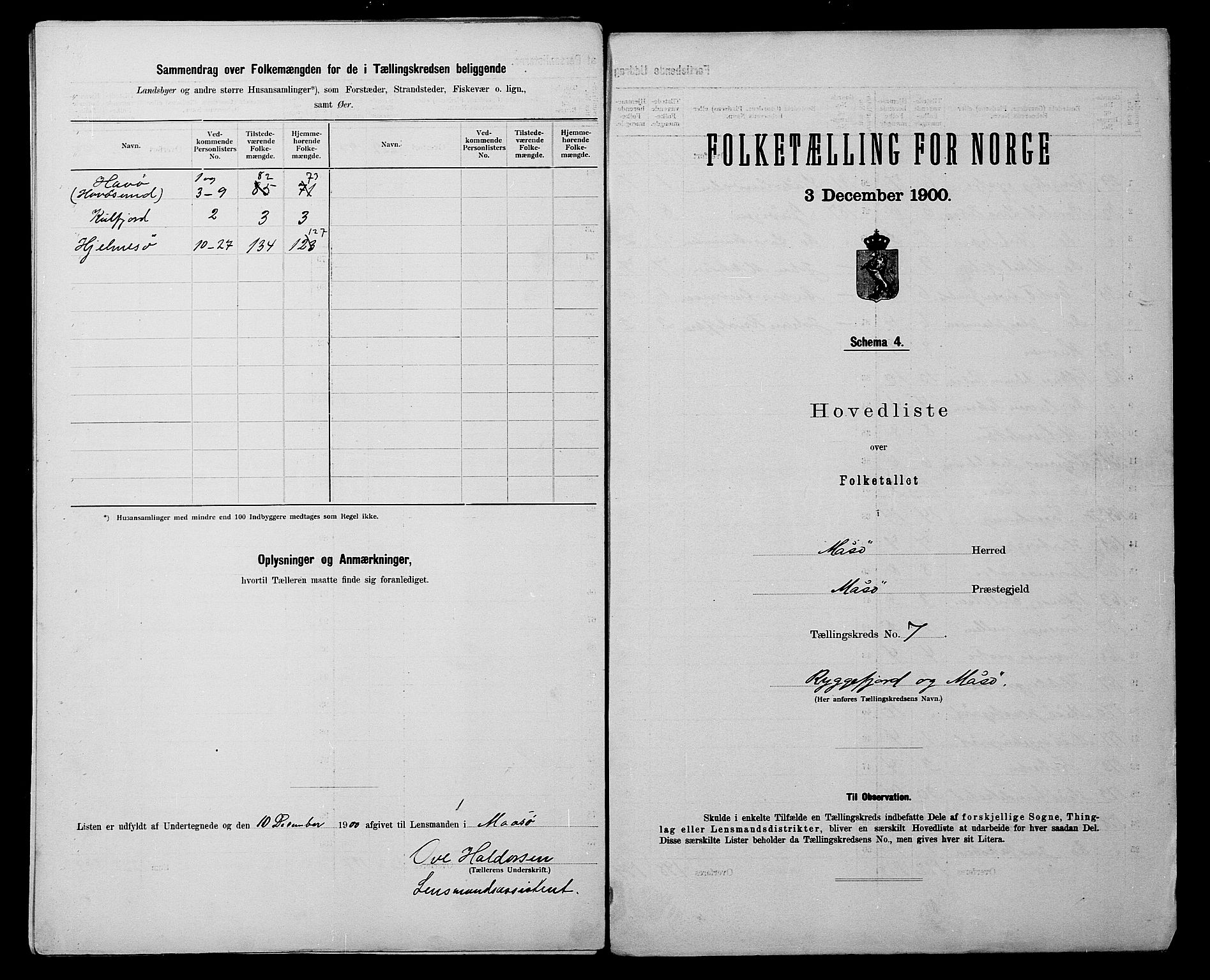 SATØ, 1900 census for Måsøy, 1900, p. 16