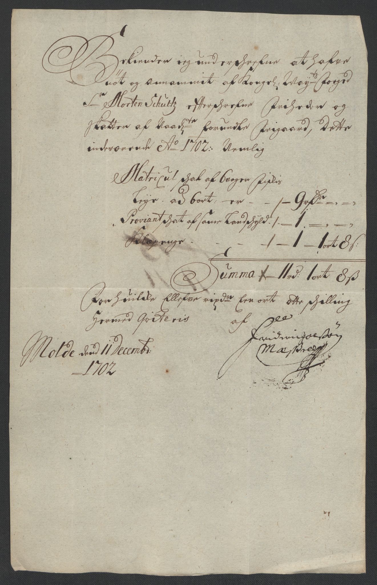 Rentekammeret inntil 1814, Reviderte regnskaper, Fogderegnskap, AV/RA-EA-4092/R55/L3655: Fogderegnskap Romsdal, 1701-1702, p. 297