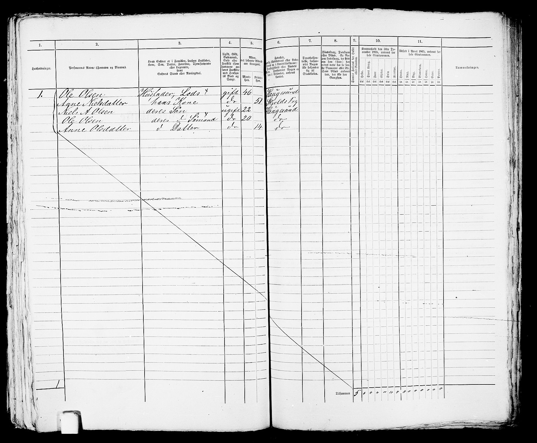 RA, 1865 census for Torvastad/Haugesund, 1865, p. 496