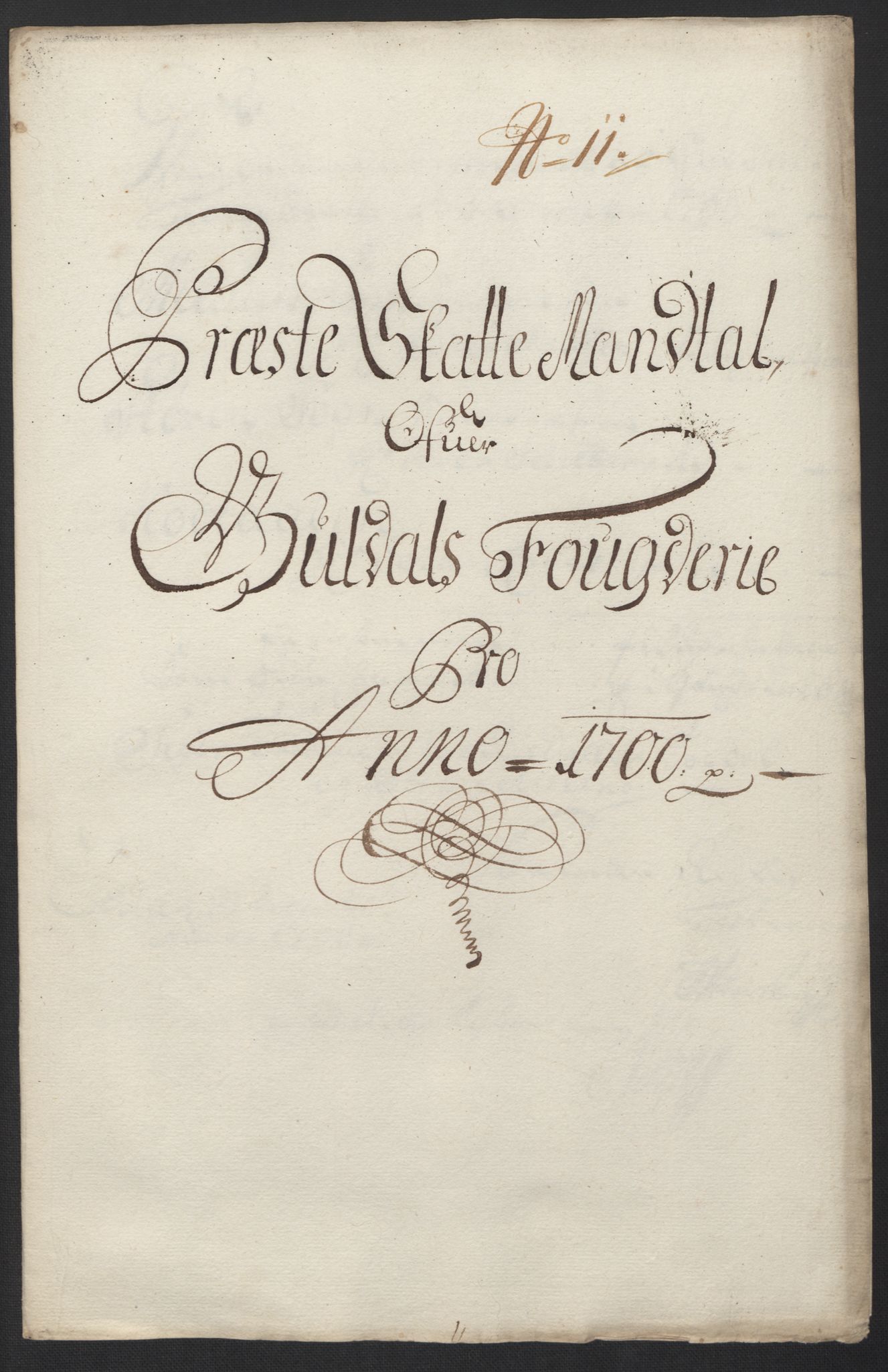 Rentekammeret inntil 1814, Reviderte regnskaper, Fogderegnskap, RA/EA-4092/R60/L3950: Fogderegnskap Orkdal og Gauldal, 1700, p. 378