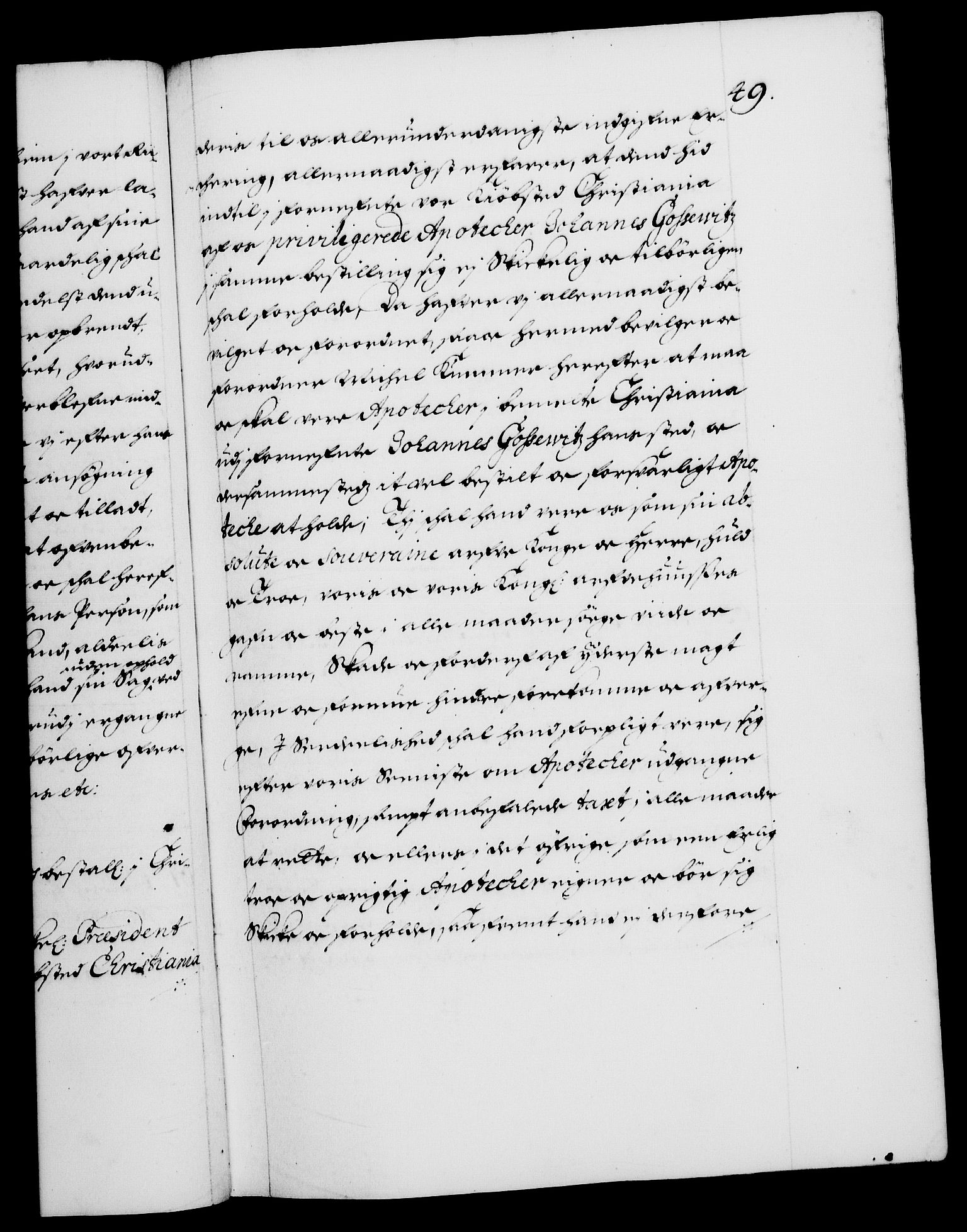 Danske Kanselli 1572-1799, RA/EA-3023/F/Fc/Fca/Fcaa/L0013: Norske registre (mikrofilm), 1681-1684, p. 49a