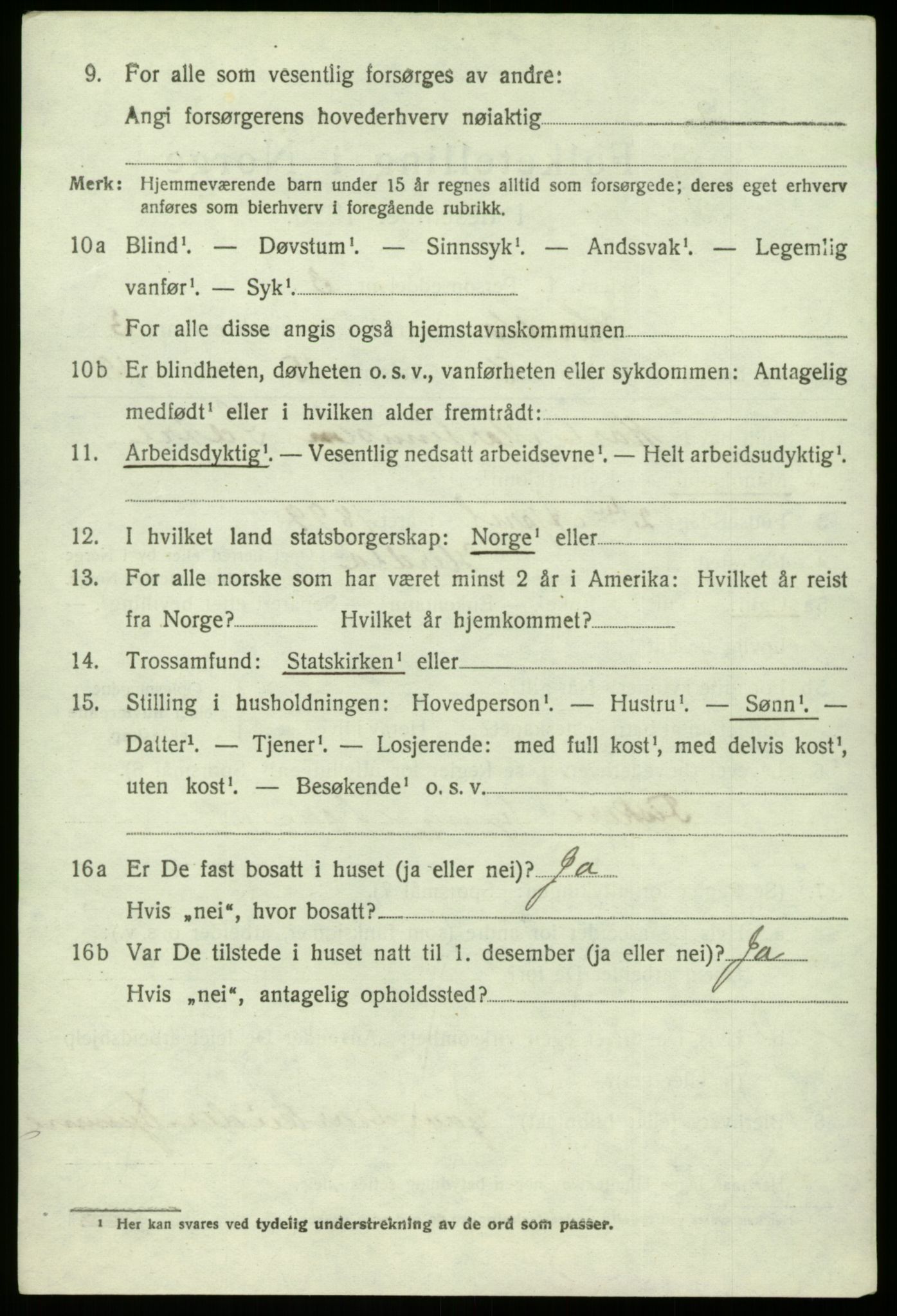 SAB, 1920 census for Herdla, 1920, p. 2896