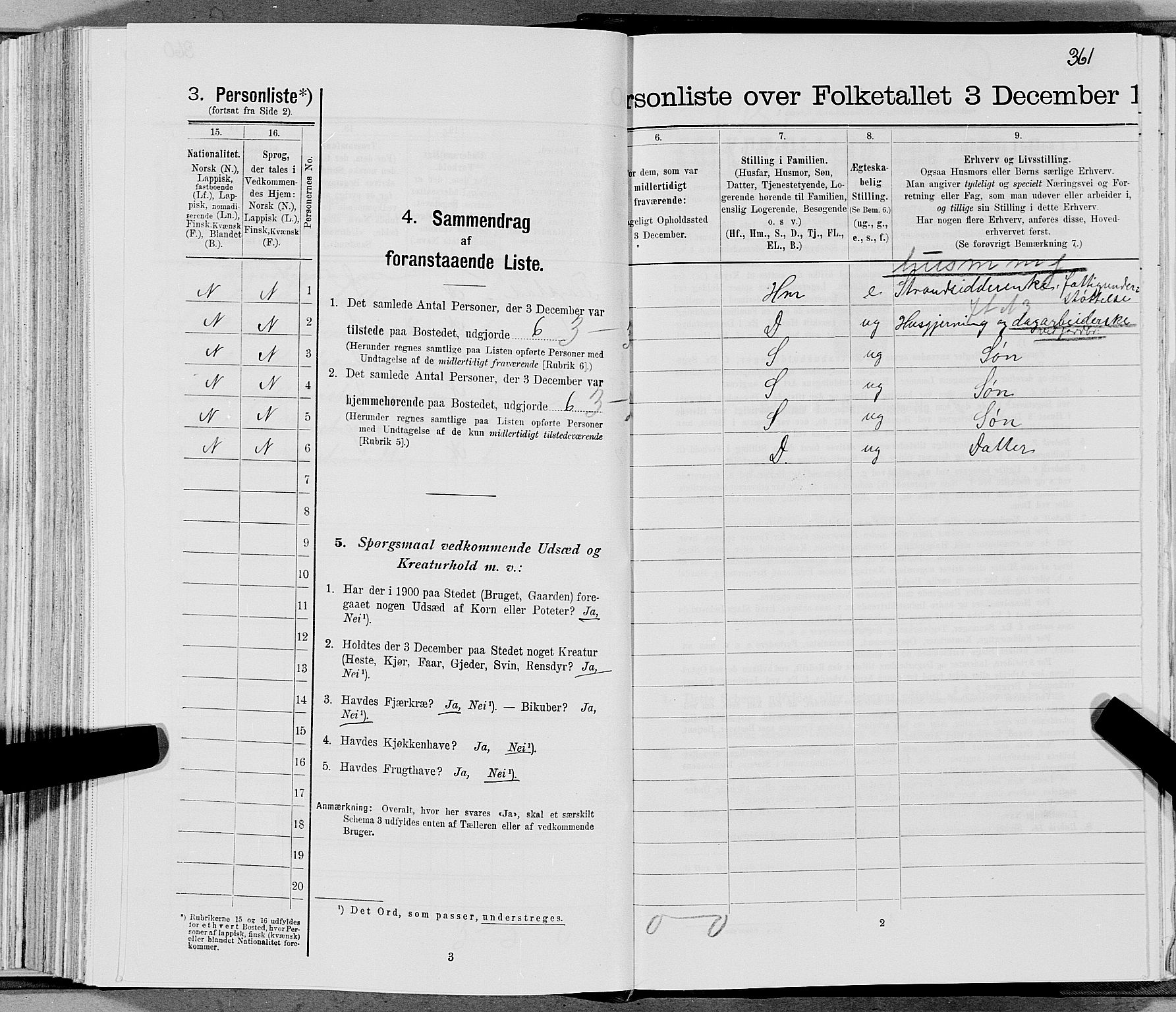 SAT, 1900 census for Gildeskål, 1900, p. 877