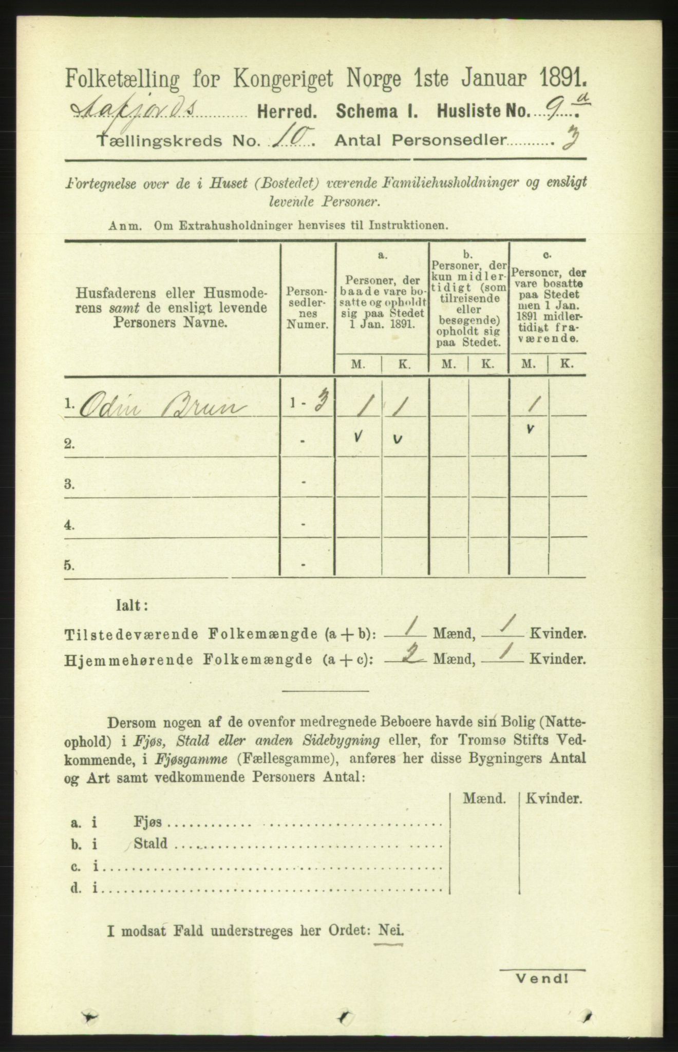 RA, 1891 census for 1630 Åfjord, 1891, p. 2926