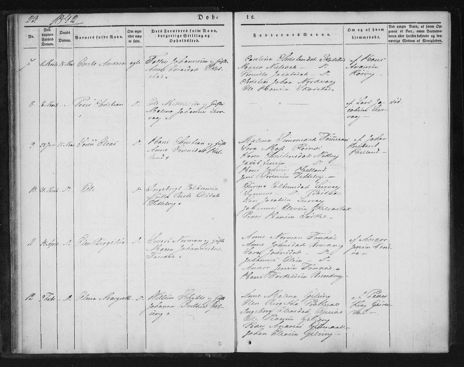 Ministerialprotokoller, klokkerbøker og fødselsregistre - Nordland, SAT/A-1459/859/L0843: Parish register (official) no. 859A03, 1840-1848, p. 23