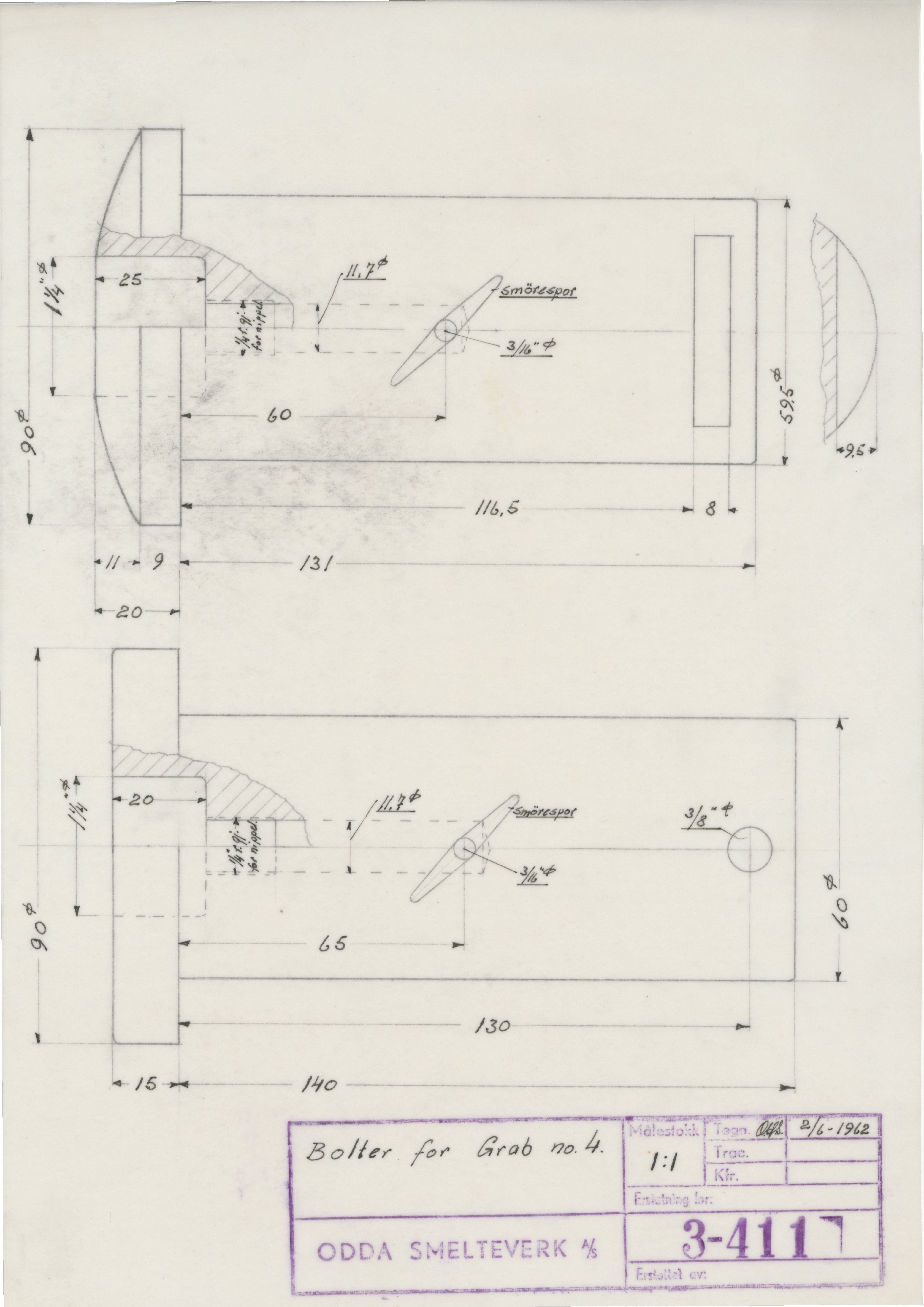 Odda smelteverk AS, KRAM/A-0157.1/T/Td/L0003: Gruppe 3. Importkai, 1954-1993, p. 192