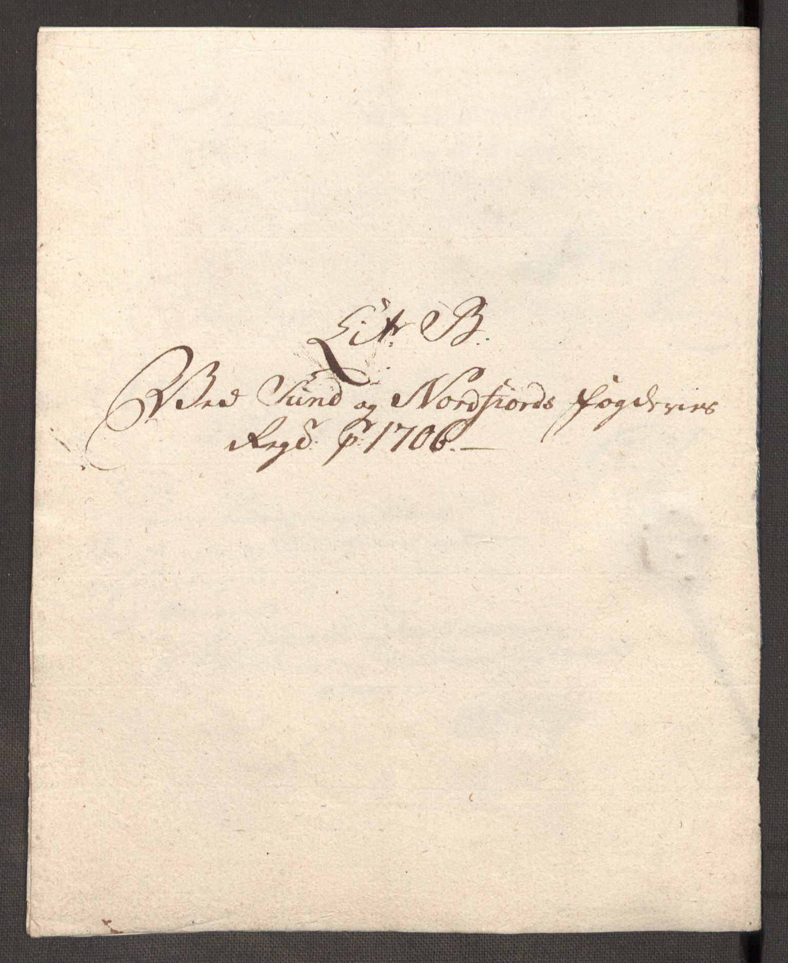 Rentekammeret inntil 1814, Reviderte regnskaper, Fogderegnskap, AV/RA-EA-4092/R53/L3430: Fogderegnskap Sunn- og Nordfjord, 1706-1707, p. 71