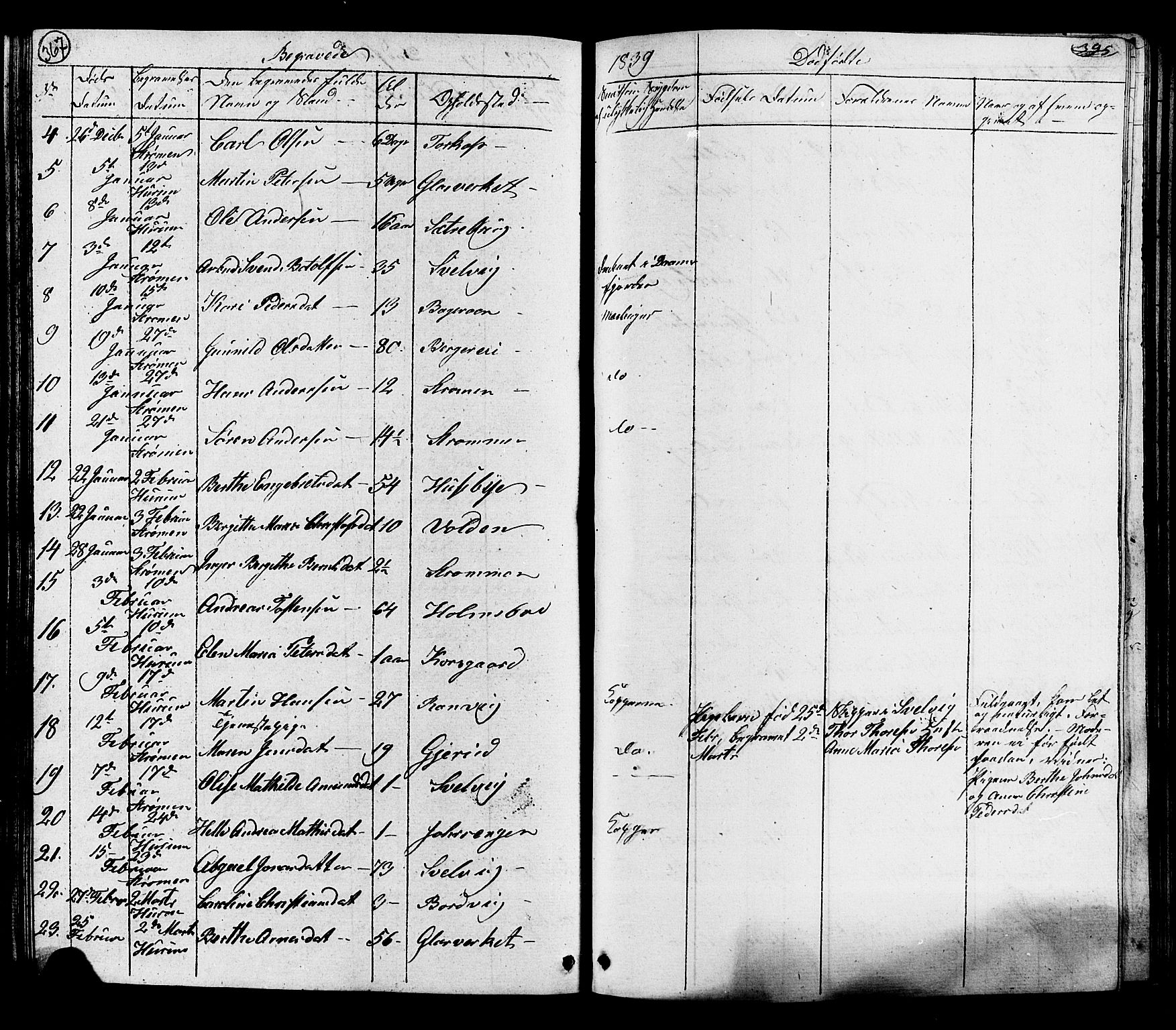 Hurum kirkebøker, SAKO/A-229/G/Ga/L0002: Parish register (copy) no. I 2, 1827-1857, p. 367