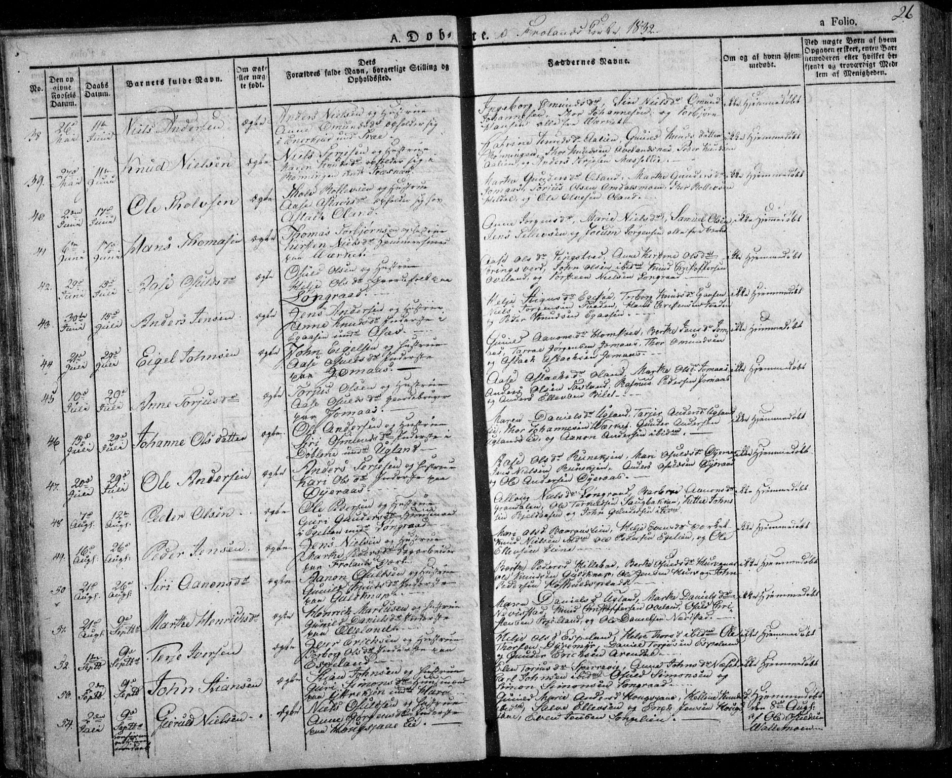 Froland sokneprestkontor, AV/SAK-1111-0013/F/Fa/L0001: Parish register (official) no. A 1, 1827-1844, p. 26