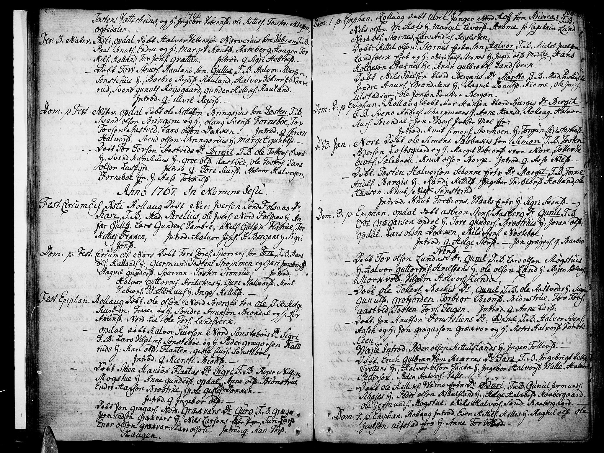 Rollag kirkebøker, SAKO/A-240/F/Fa/L0003: Parish register (official) no. I 3, 1743-1778, p. 108