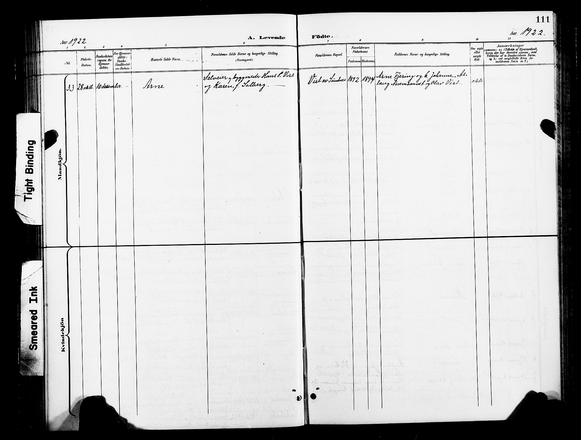 Ministerialprotokoller, klokkerbøker og fødselsregistre - Nord-Trøndelag, AV/SAT-A-1458/730/L0302: Parish register (copy) no. 730C05, 1898-1924, p. 111