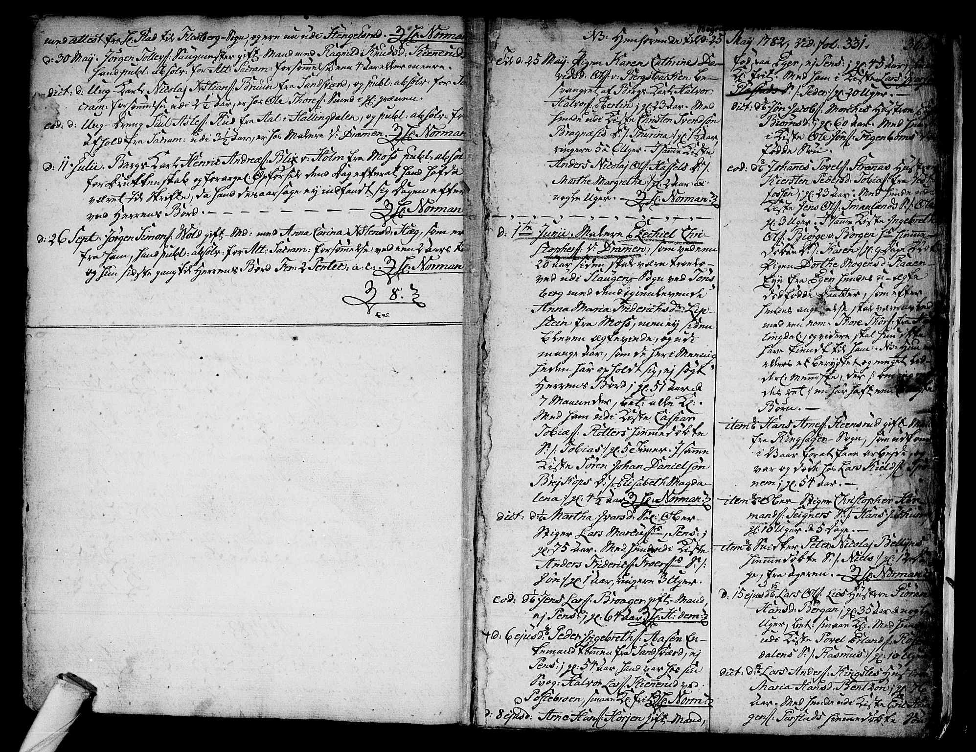 Kongsberg kirkebøker, AV/SAKO-A-22/F/Fa/L0005: Parish register (official) no. I 5, 1769-1782, p. 365