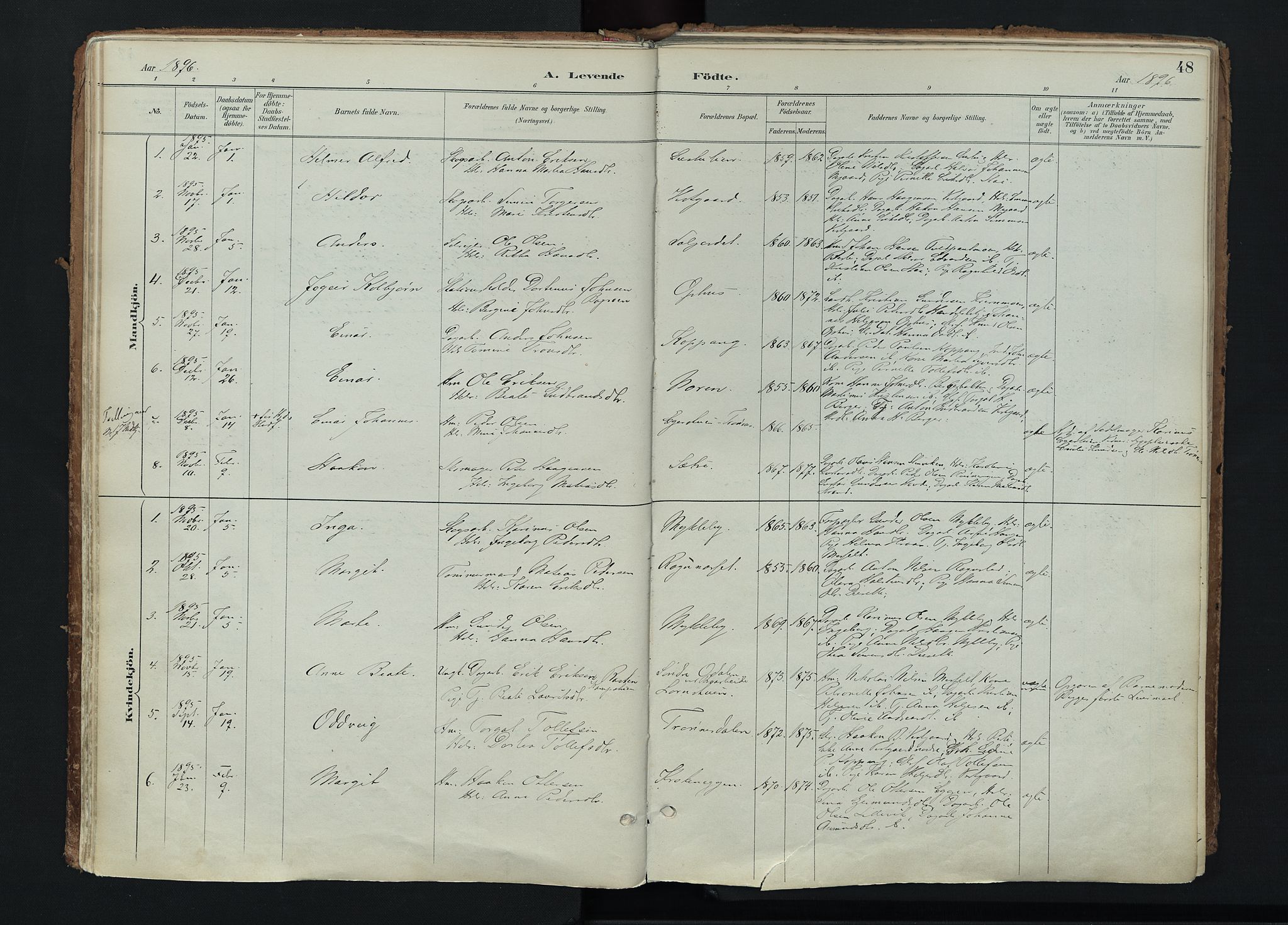 Stor-Elvdal prestekontor, AV/SAH-PREST-052/H/Ha/Haa/L0004: Parish register (official) no. 4, 1890-1922, p. 48