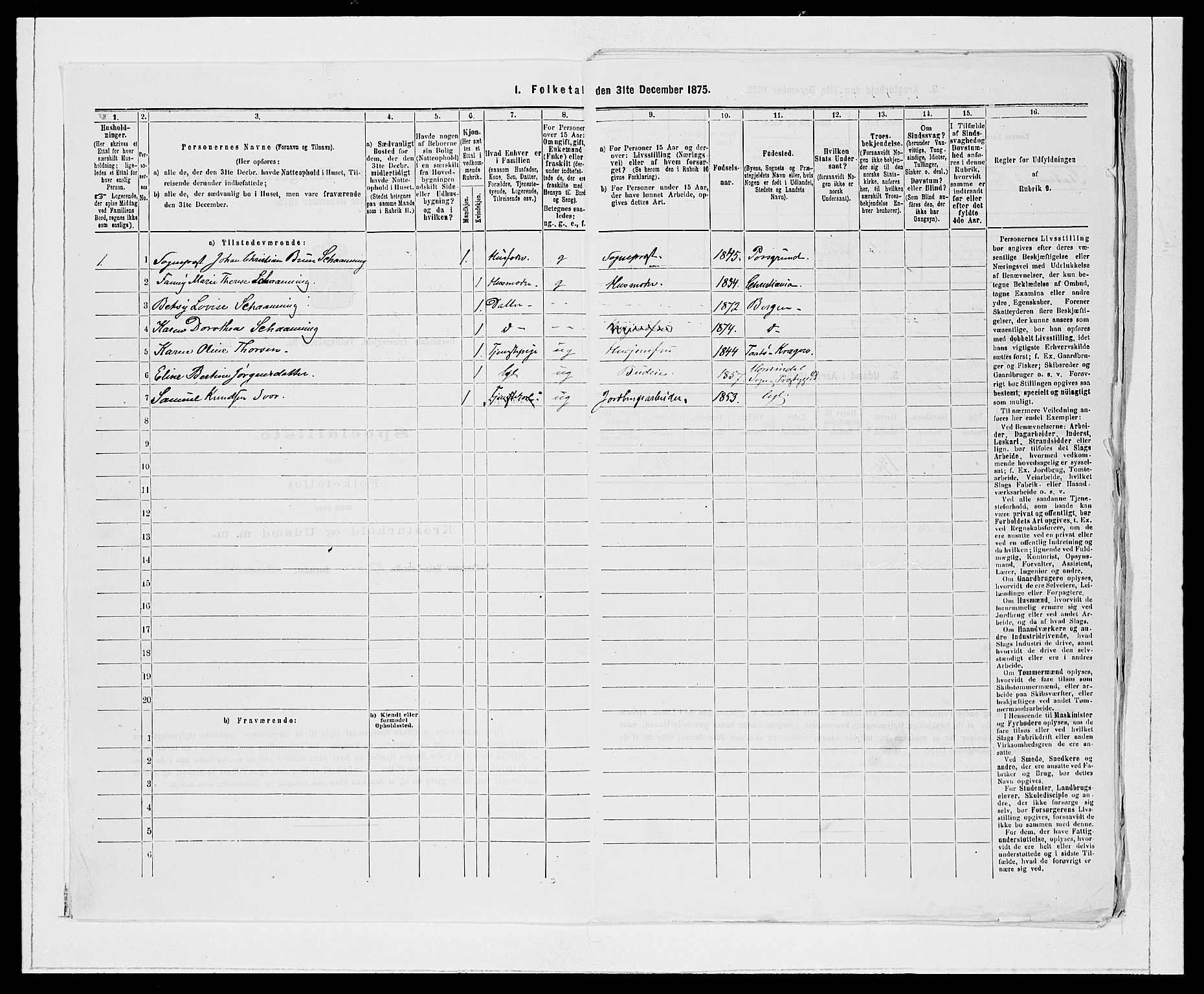 SAB, 1875 Census for 1444P Hornindal, 1875, p. 138