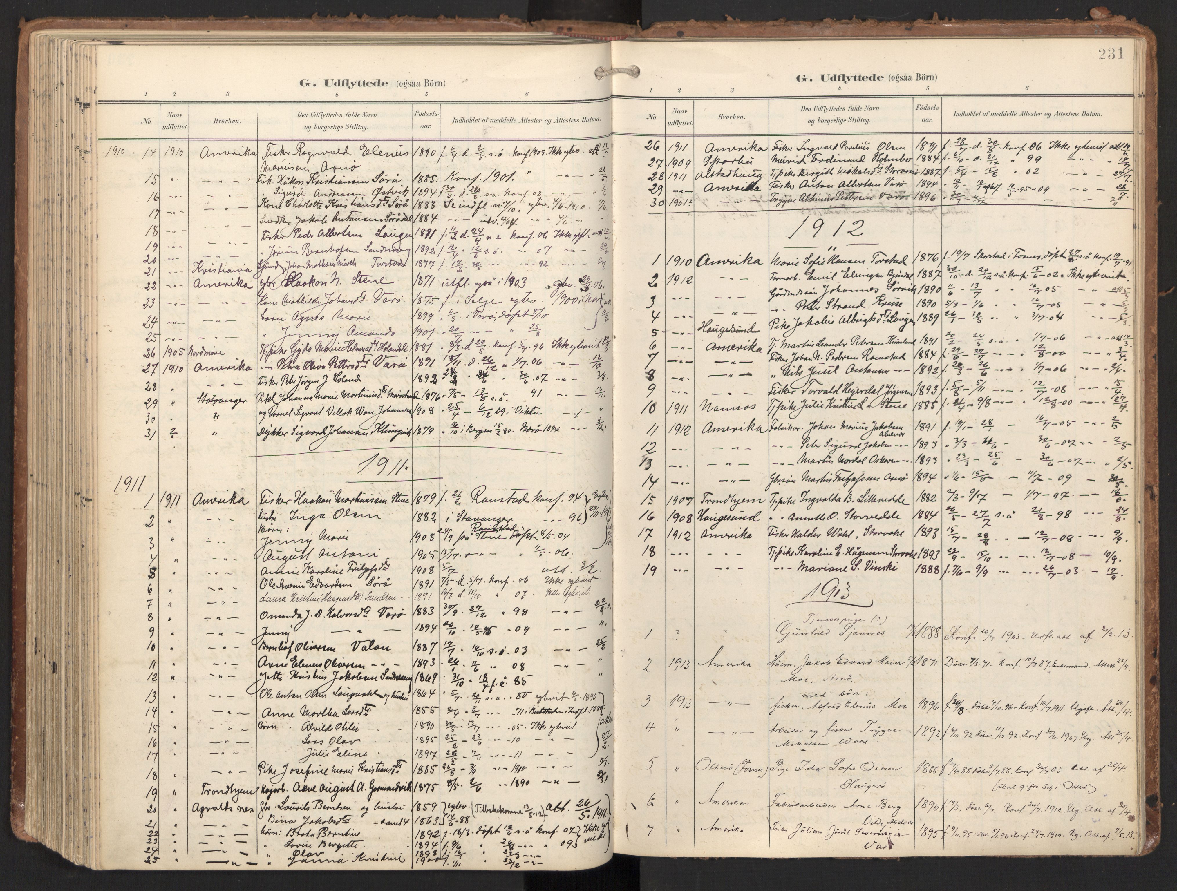 Ministerialprotokoller, klokkerbøker og fødselsregistre - Nord-Trøndelag, SAT/A-1458/784/L0677: Parish register (official) no. 784A12, 1900-1920, p. 231