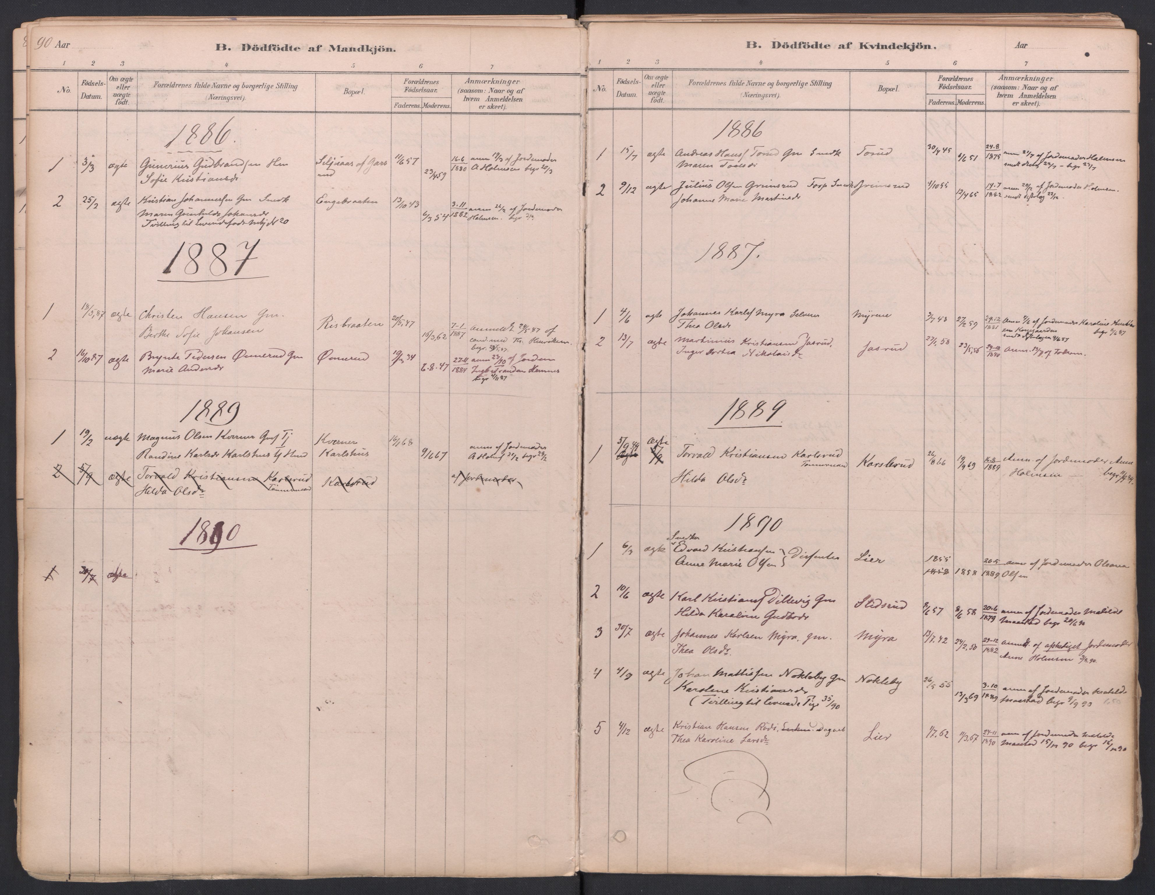 Trøgstad prestekontor Kirkebøker, SAO/A-10925/F/Fa/L0010: Parish register (official) no. I 10, 1878-1898, p. 90