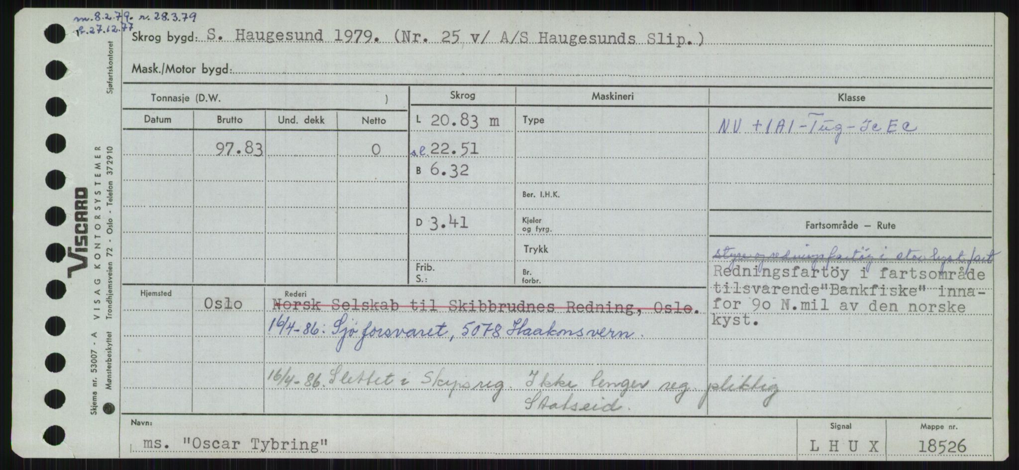 Sjøfartsdirektoratet med forløpere, Skipsmålingen, RA/S-1627/H/Ha/L0004/0002: Fartøy, Mas-R / Fartøy, Odin-R, p. 149