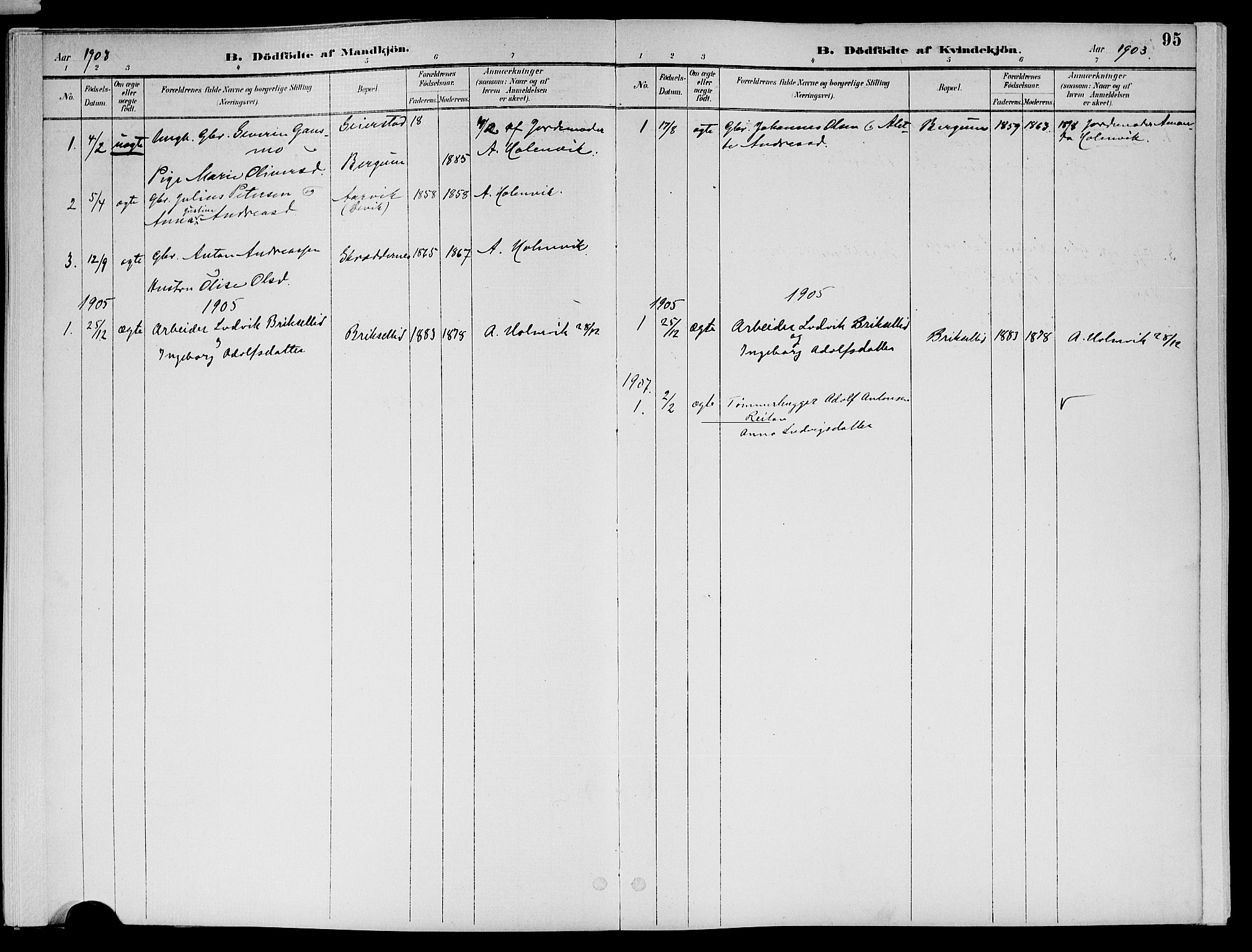 Ministerialprotokoller, klokkerbøker og fødselsregistre - Nord-Trøndelag, SAT/A-1458/773/L0617: Parish register (official) no. 773A08, 1887-1910, p. 95