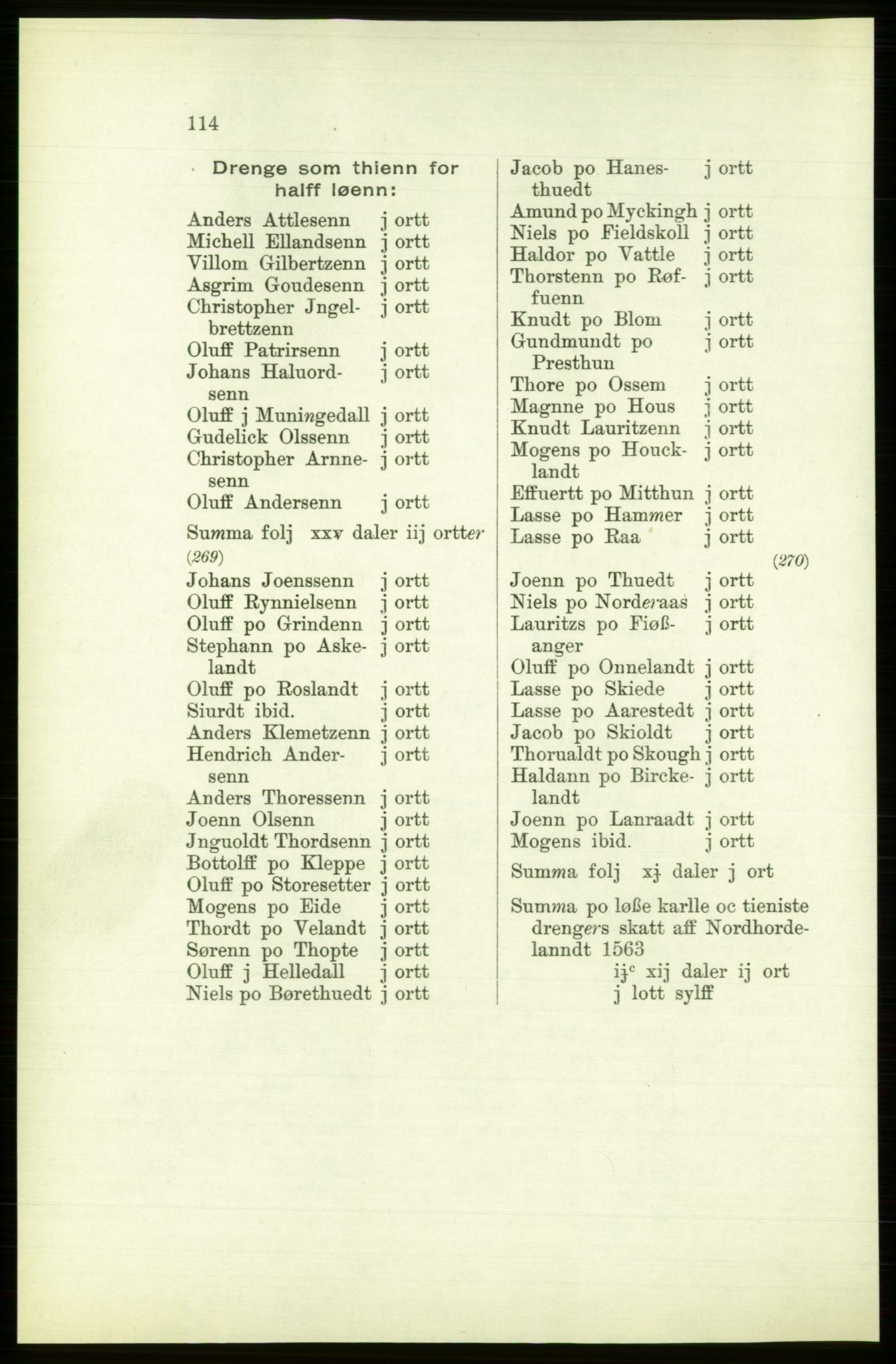 Publikasjoner utgitt av Arkivverket, PUBL/PUBL-001/C/0003: Bind 3: Skatten av Bergenhus len 1563, 1563, p. 114