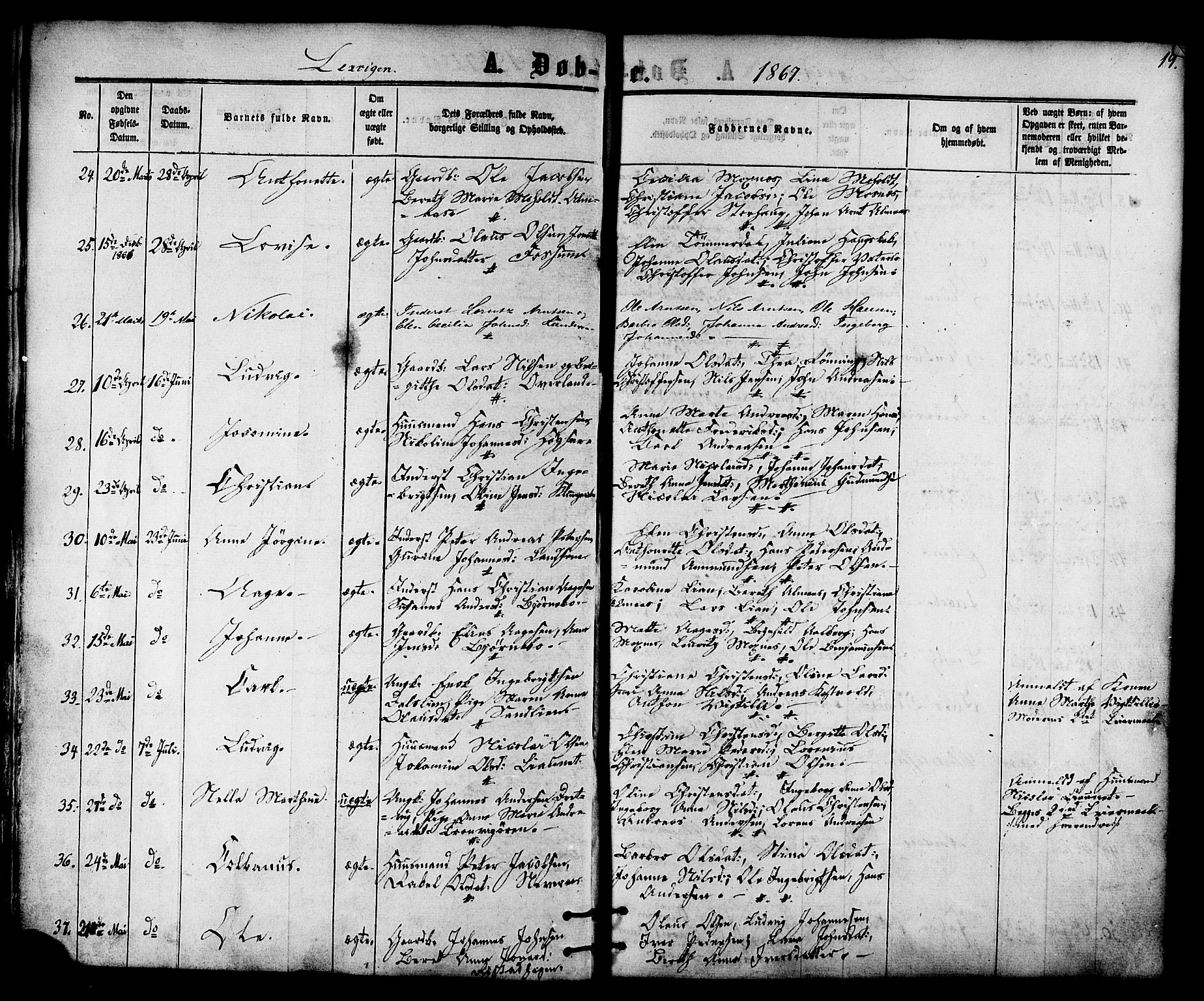 Ministerialprotokoller, klokkerbøker og fødselsregistre - Nord-Trøndelag, SAT/A-1458/701/L0009: Parish register (official) no. 701A09 /1, 1864-1882, p. 19