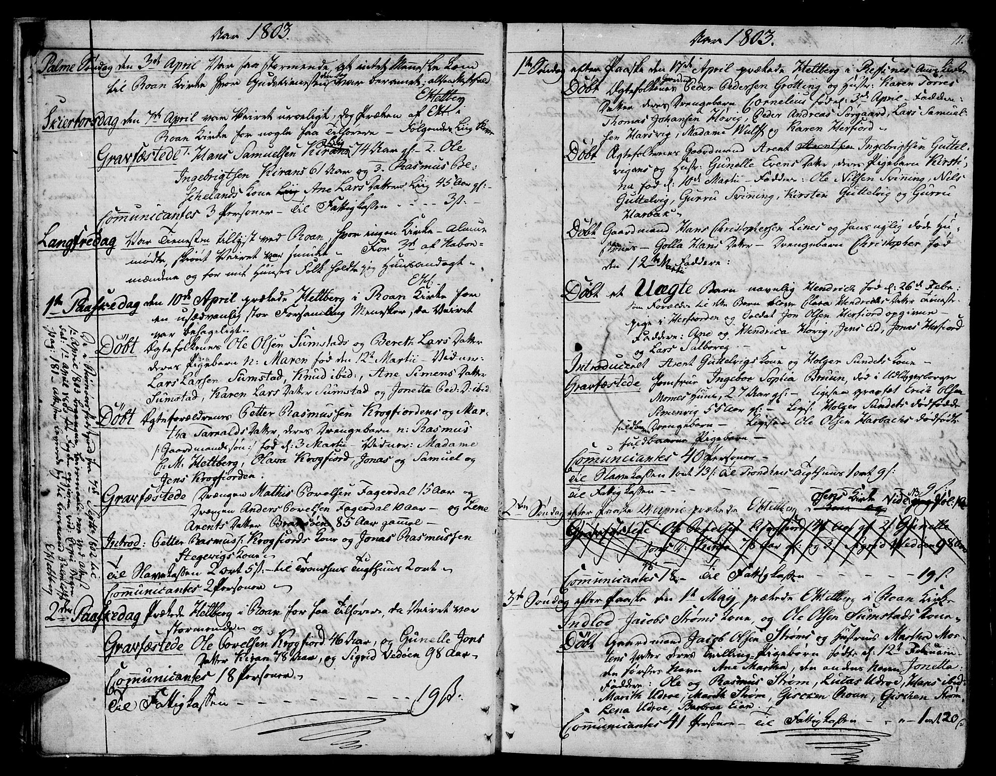 Ministerialprotokoller, klokkerbøker og fødselsregistre - Sør-Trøndelag, SAT/A-1456/657/L0701: Parish register (official) no. 657A02, 1802-1831, p. 11