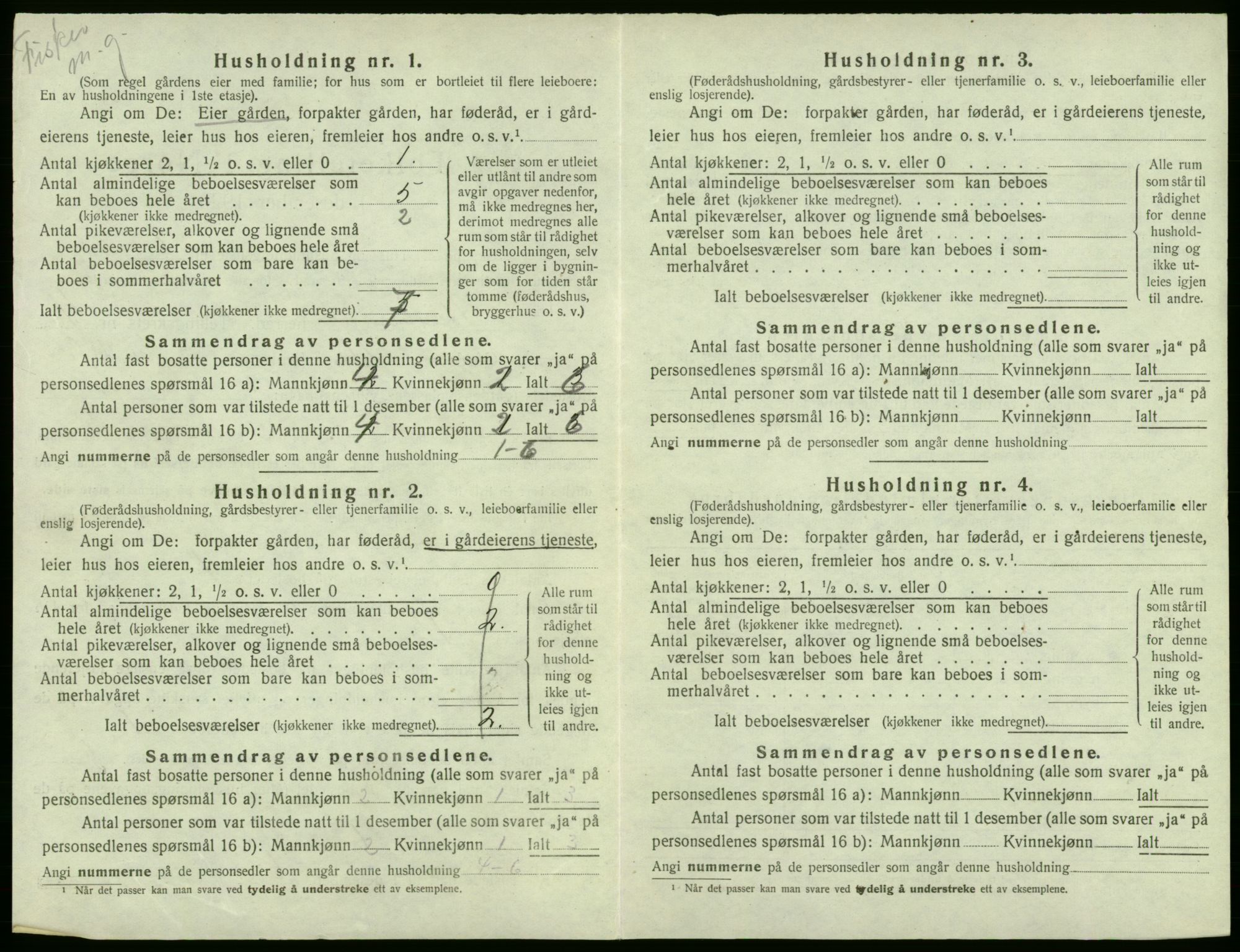 SAB, 1920 census for Austevoll, 1920, p. 307