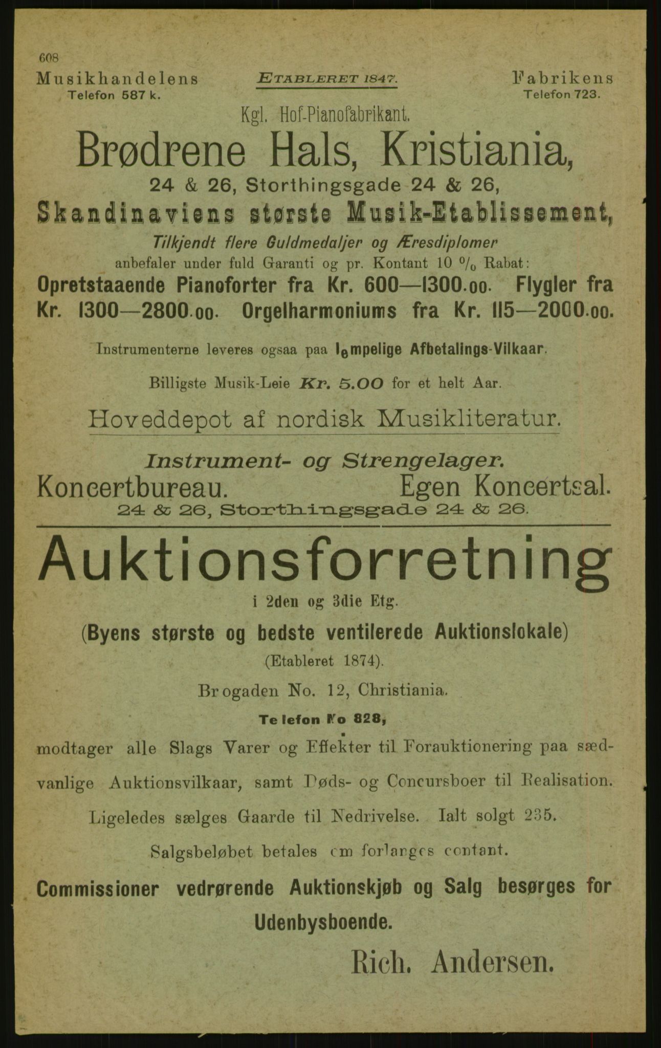 Kristiania/Oslo adressebok, PUBL/-, 1897, p. 608