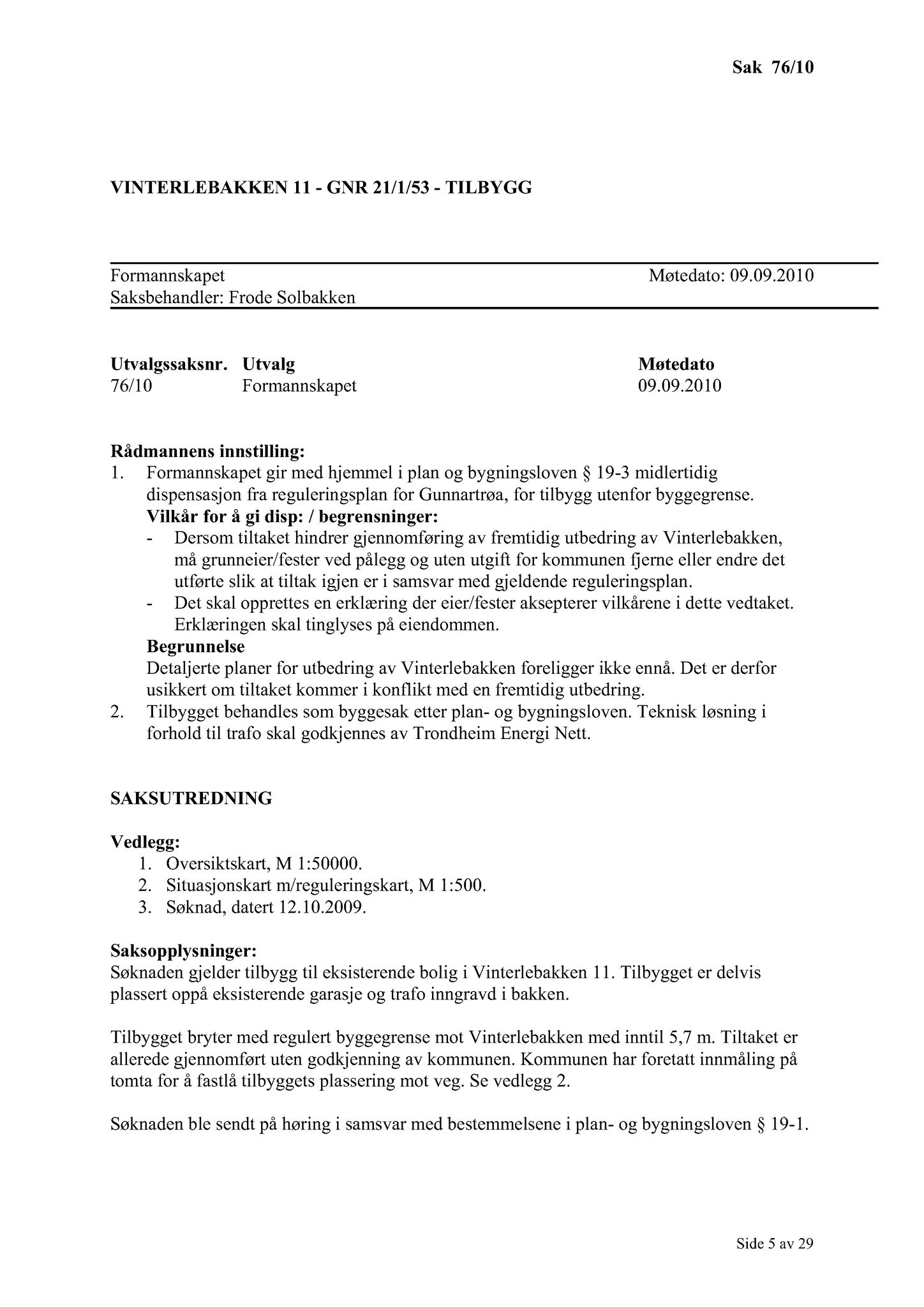 Klæbu Kommune, TRKO/KK/02-FS/L003: Formannsskapet - Møtedokumenter, 2010, p. 1632