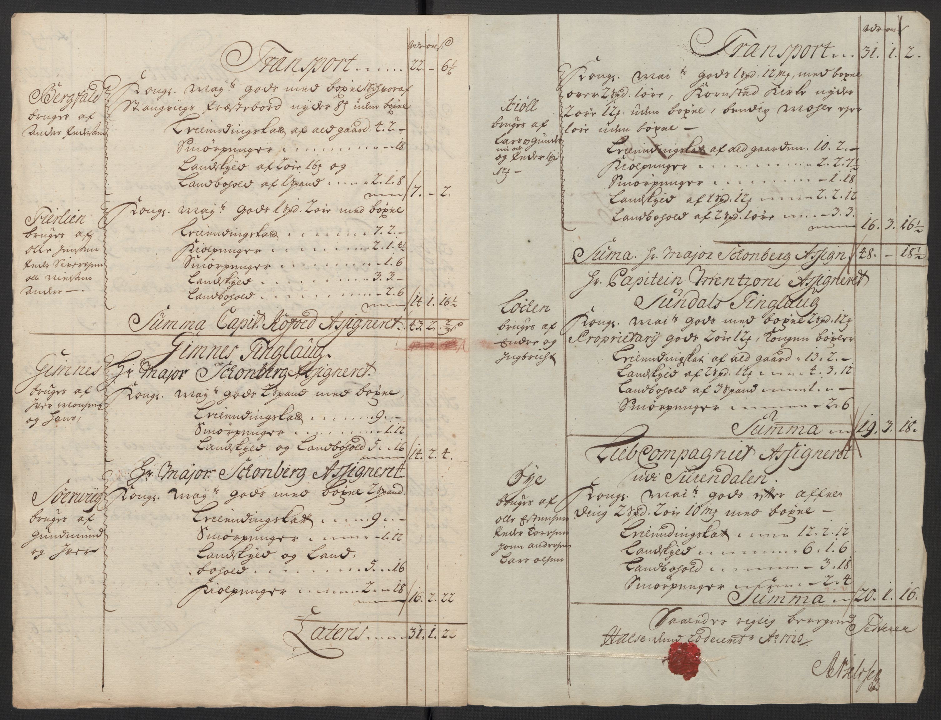 Rentekammeret inntil 1814, Reviderte regnskaper, Fogderegnskap, RA/EA-4092/R56/L3753: Fogderegnskap Nordmøre, 1720, p. 439