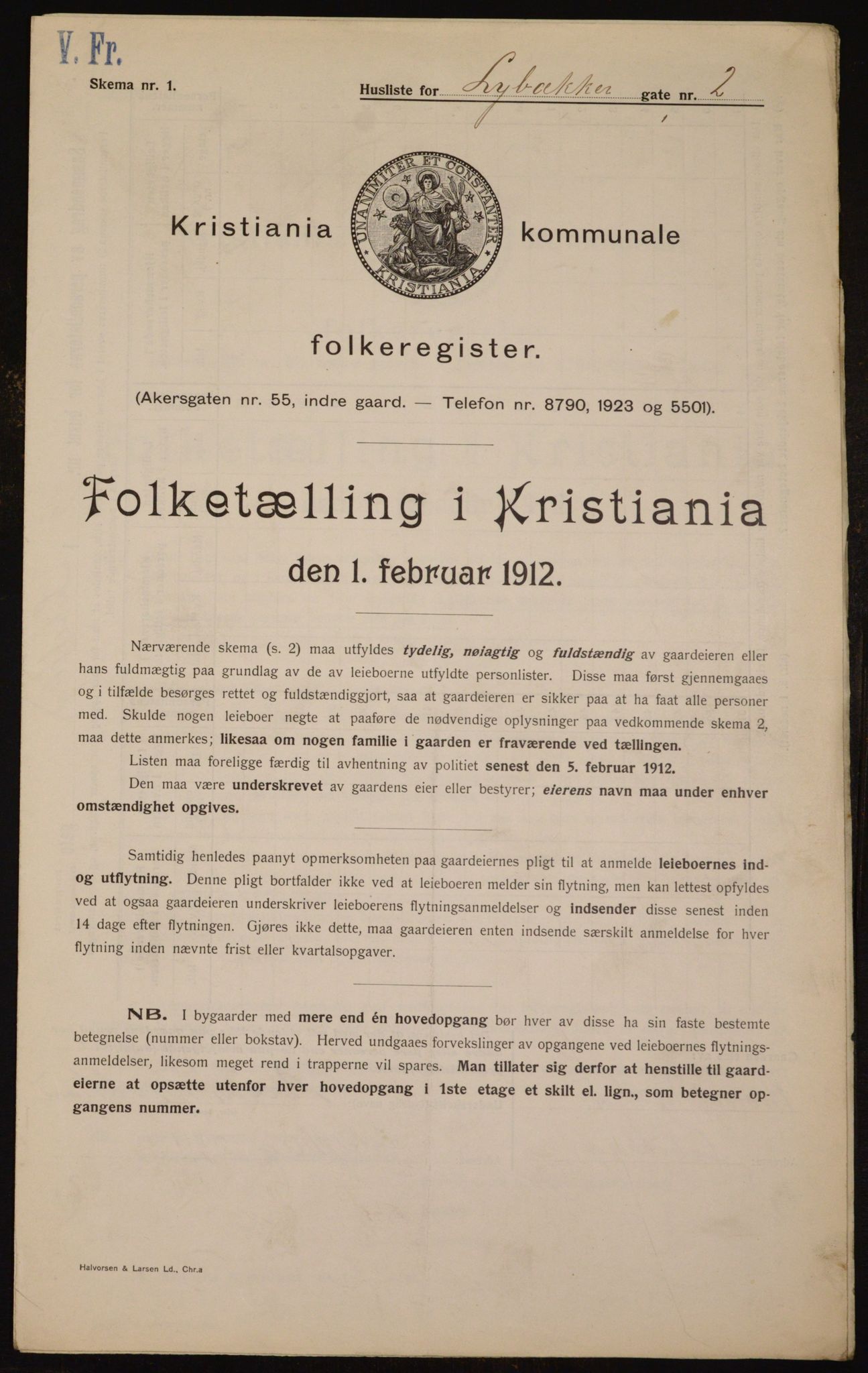 OBA, Municipal Census 1912 for Kristiania, 1912, p. 58803