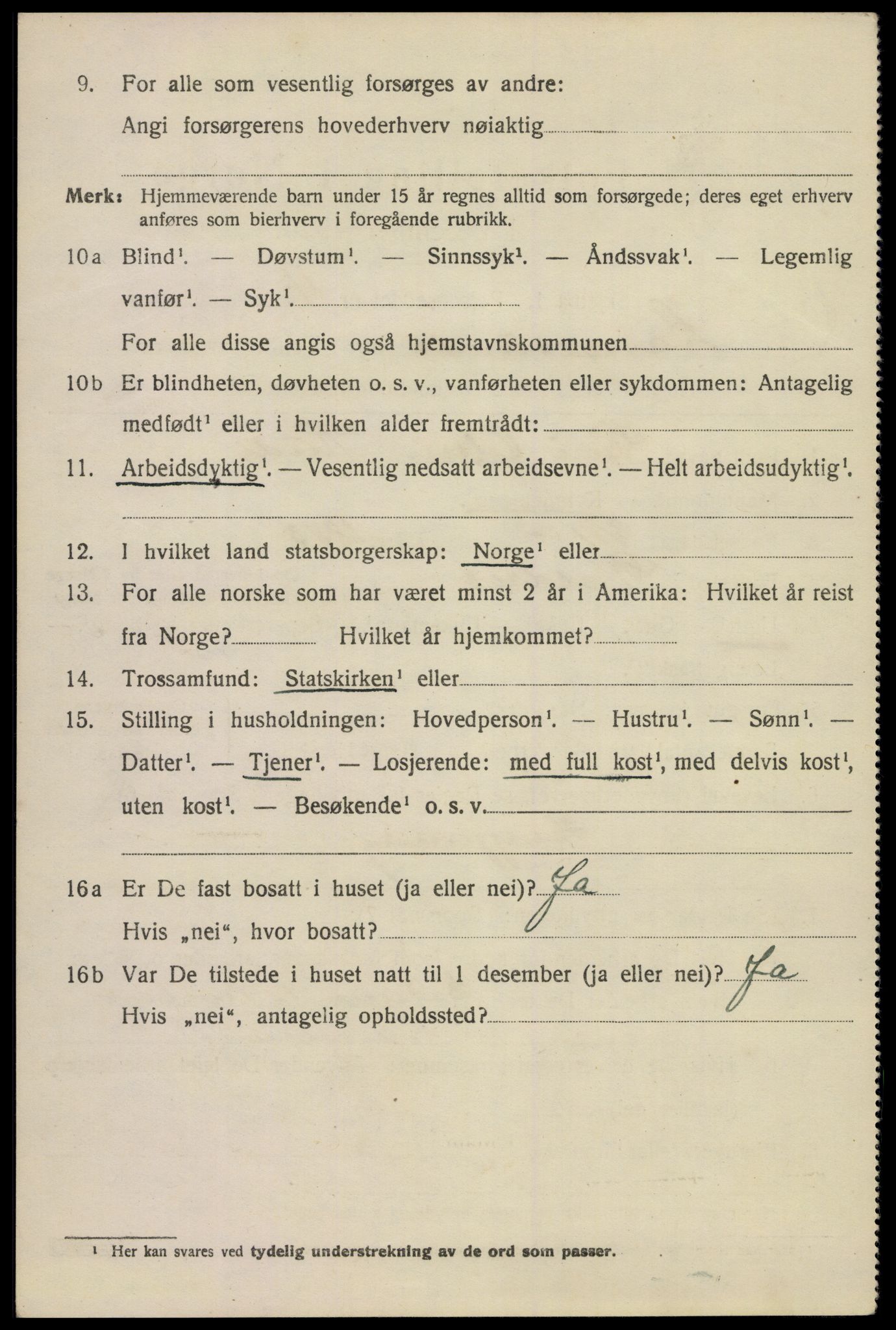 SAKO, 1920 census for Langesund, 1920, p. 3684