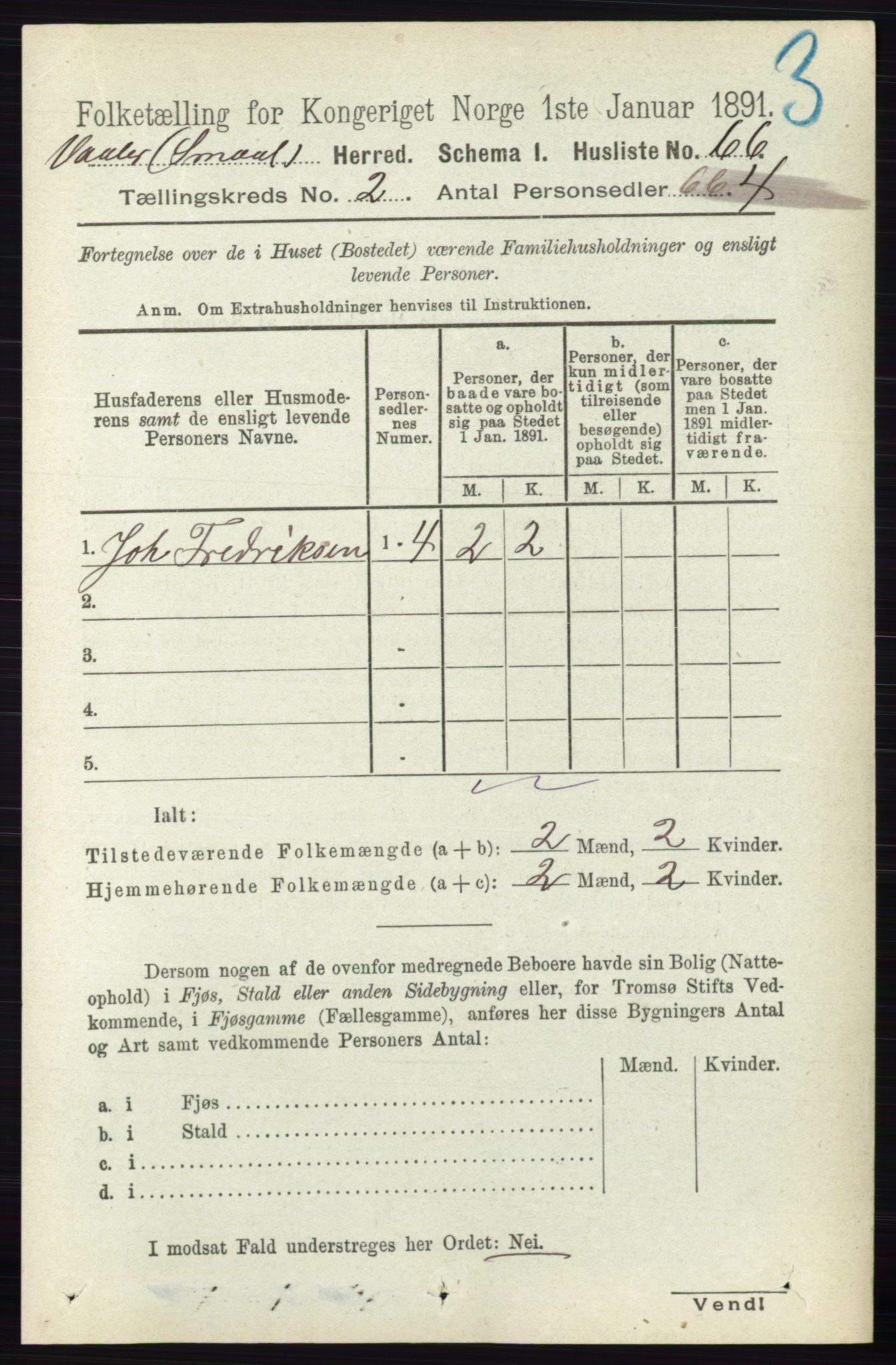 RA, 1891 census for 0137 Våler, 1891, p. 681