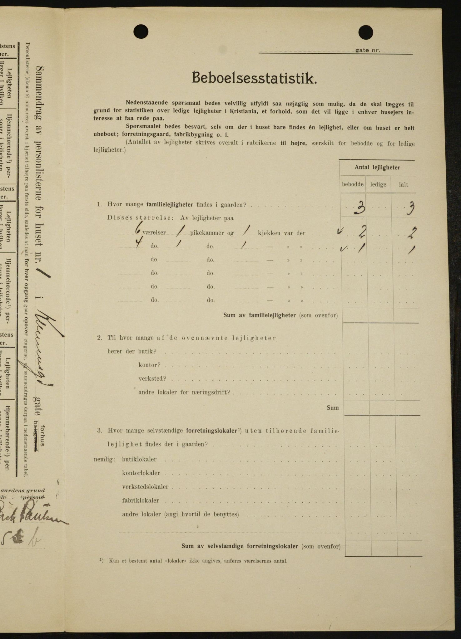 OBA, Municipal Census 1909 for Kristiania, 1909, p. 11570