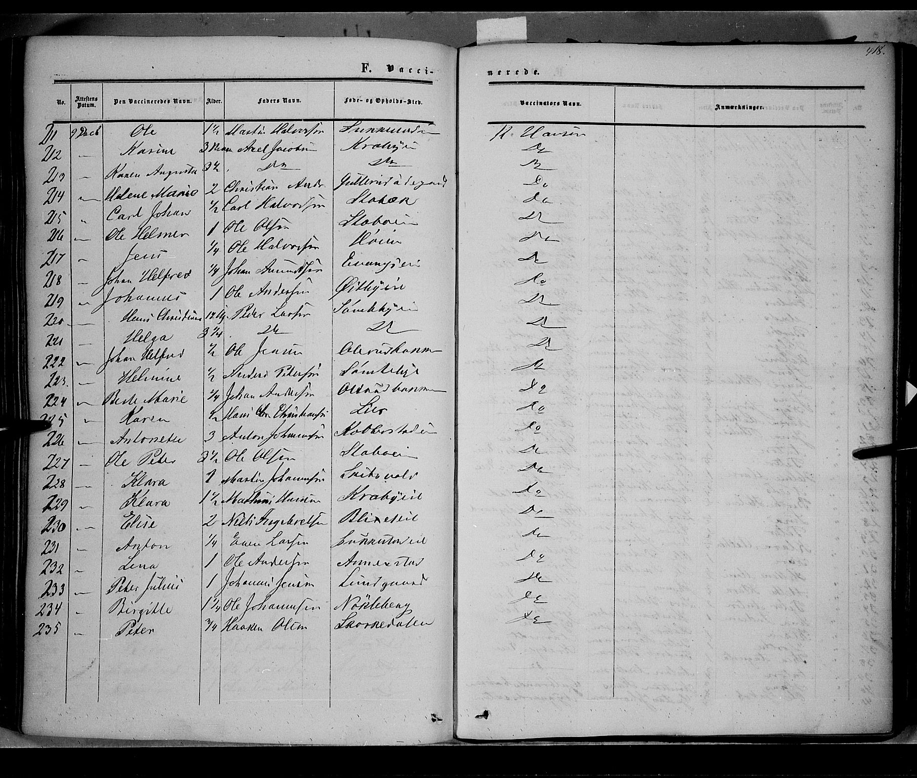 Østre Toten prestekontor, AV/SAH-PREST-104/H/Ha/Haa/L0004: Parish register (official) no. 4, 1857-1865, p. 418