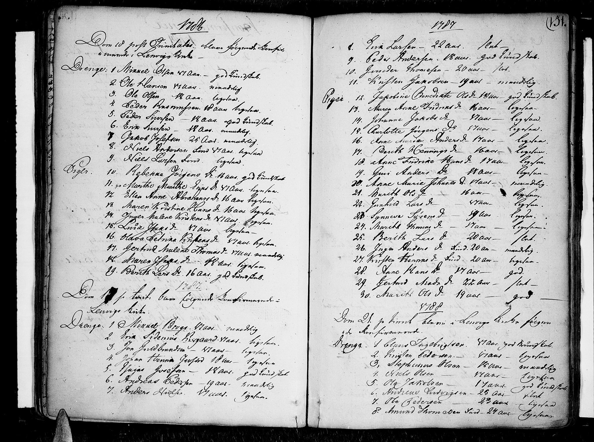 Lenvik sokneprestembete, SATØ/S-1310/H/Ha/Haa/L0002kirke: Parish register (official) no. 2, 1784-1820, p. 151