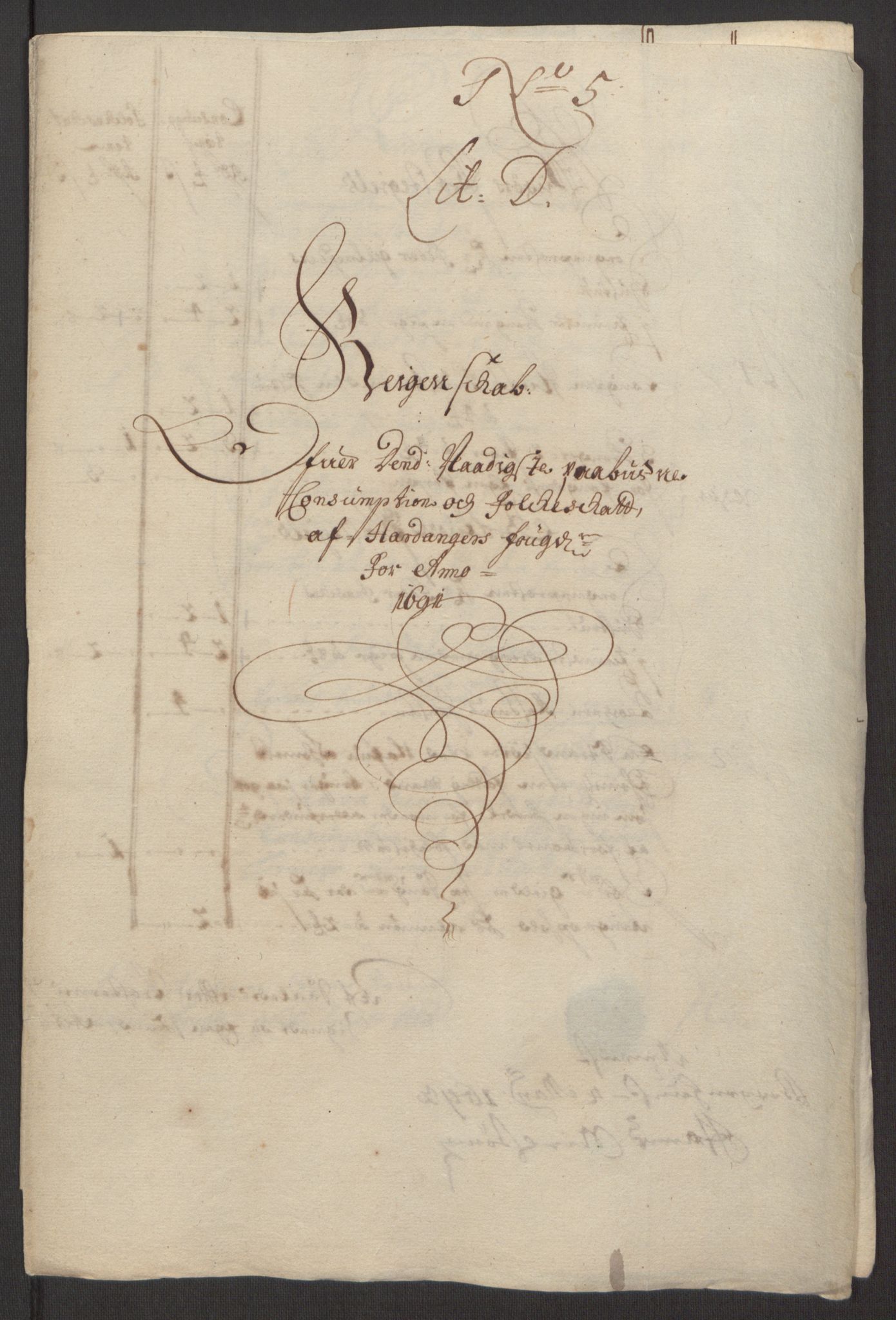 Rentekammeret inntil 1814, Reviderte regnskaper, Fogderegnskap, AV/RA-EA-4092/R48/L2973: Fogderegnskap Sunnhordland og Hardanger, 1691-1692, p. 304