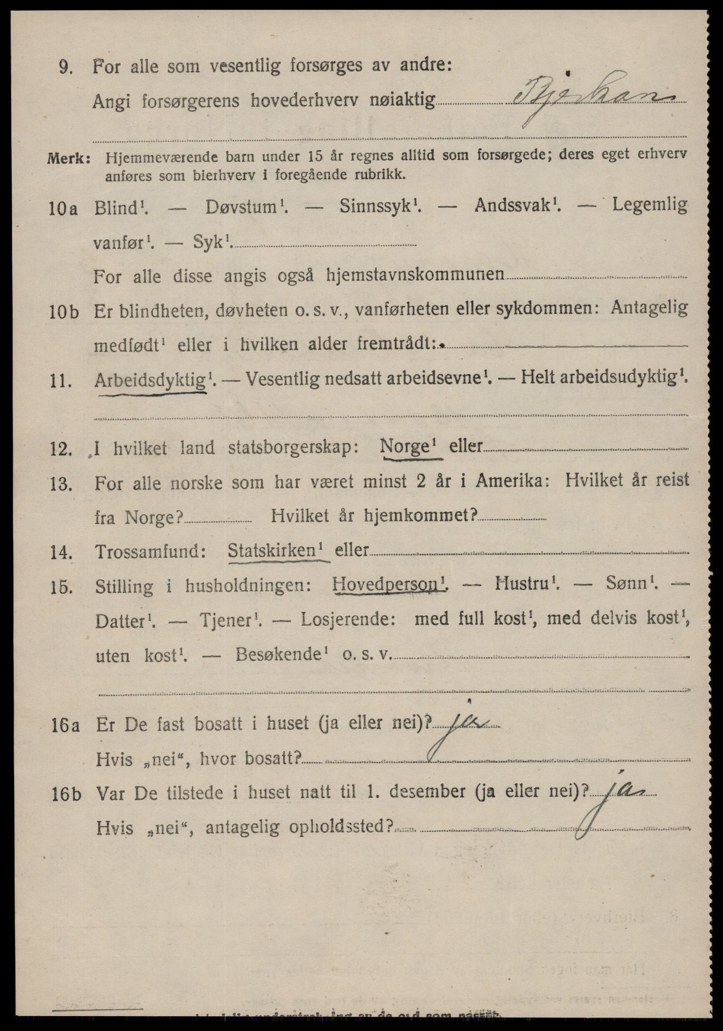 SAT, 1920 census for Haram, 1920, p. 3224