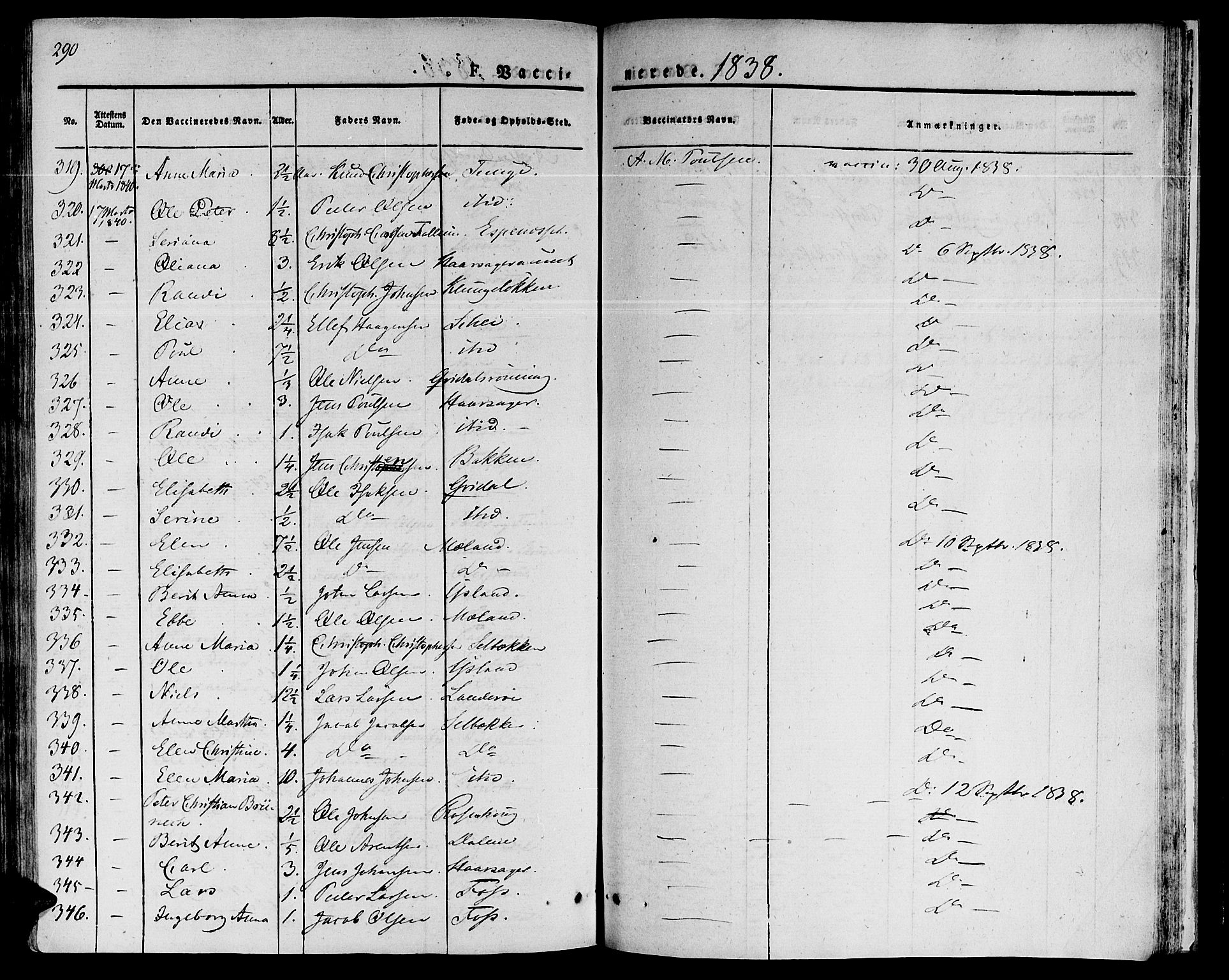 Ministerialprotokoller, klokkerbøker og fødselsregistre - Sør-Trøndelag, SAT/A-1456/646/L0609: Parish register (official) no. 646A07, 1826-1838, p. 290
