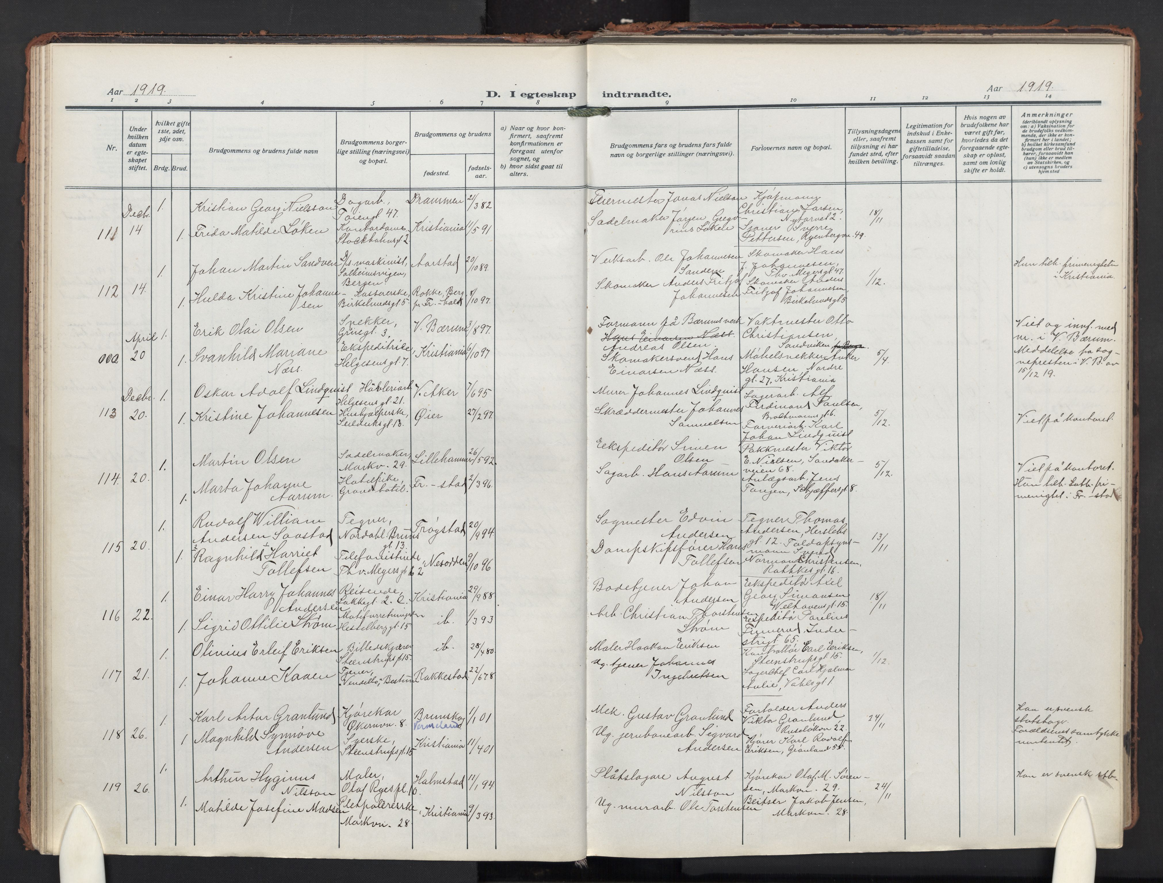 Paulus prestekontor Kirkebøker, AV/SAO-A-10871/F/Fa/L0024: Parish register (official) no. 24, 1917-1929