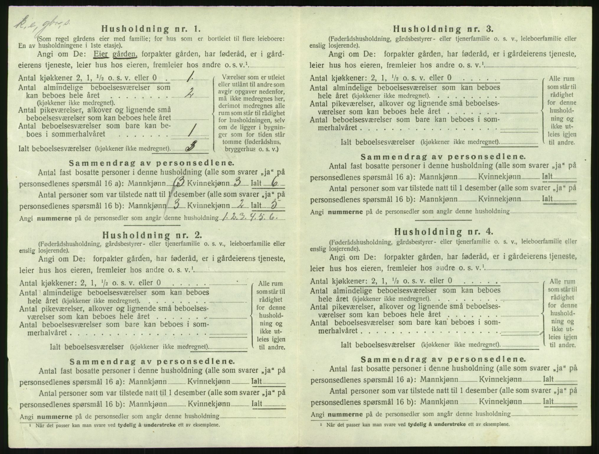 SAT, 1920 census for Aukra, 1920, p. 832